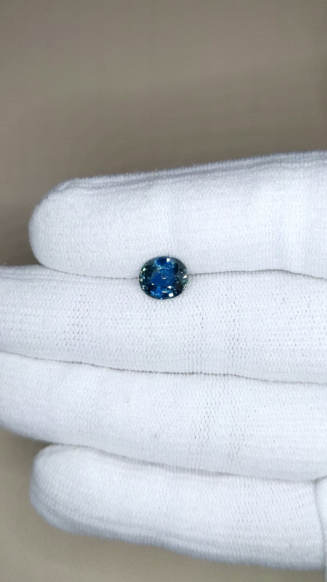 2.00 Ct. Greenish Blue Sapphire from Montana Size Video