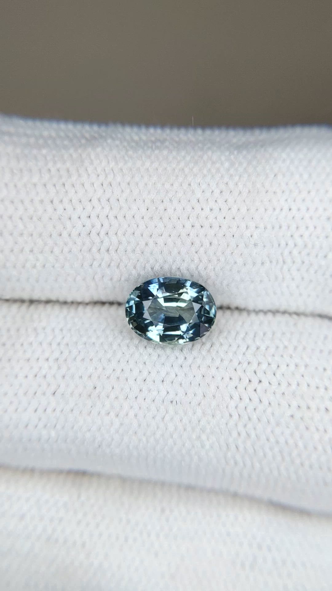 1.88 Ct. Bluish Green Sapphire from Montana Size Video