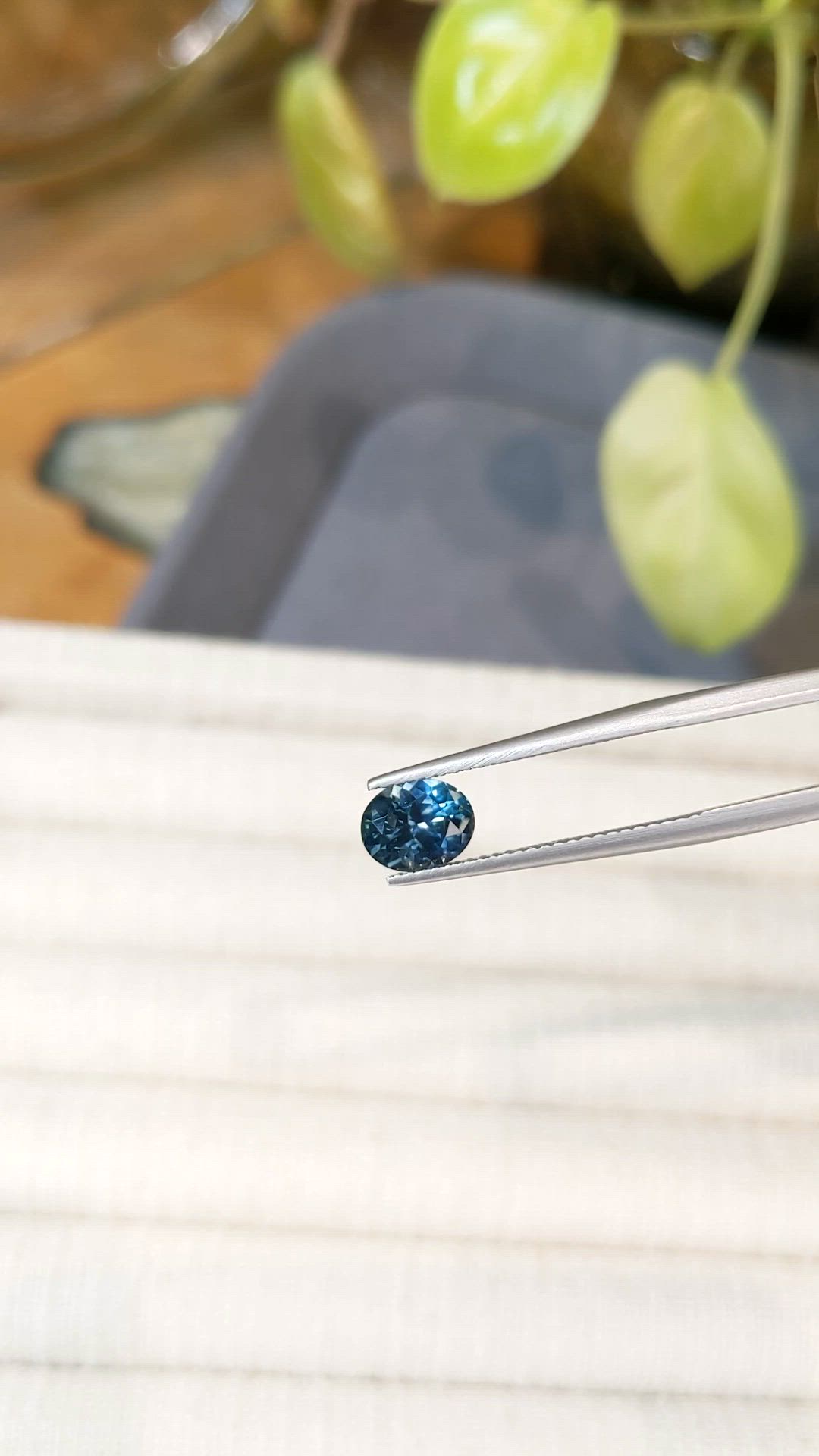 1.38 Ct. Blue Sapphire from Montana Size Video