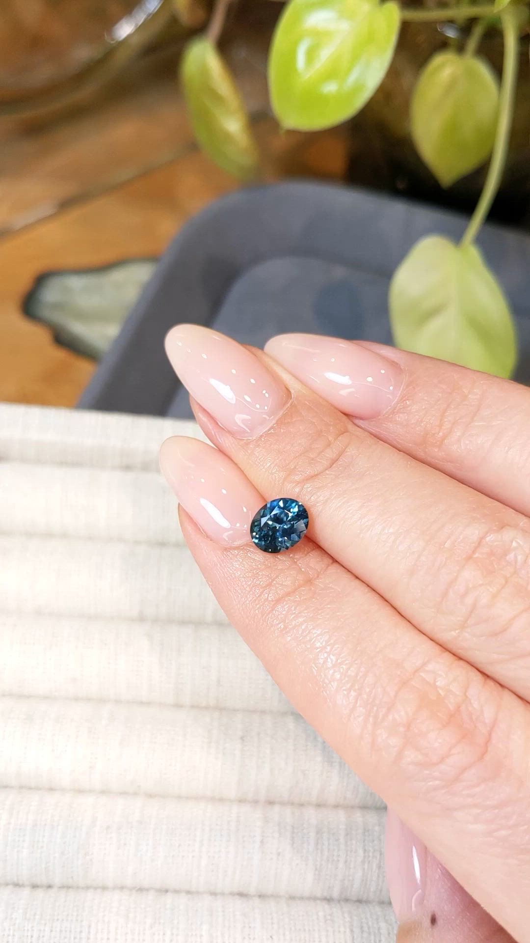 1.38 Ct. Blue Sapphire from Montana Size Video