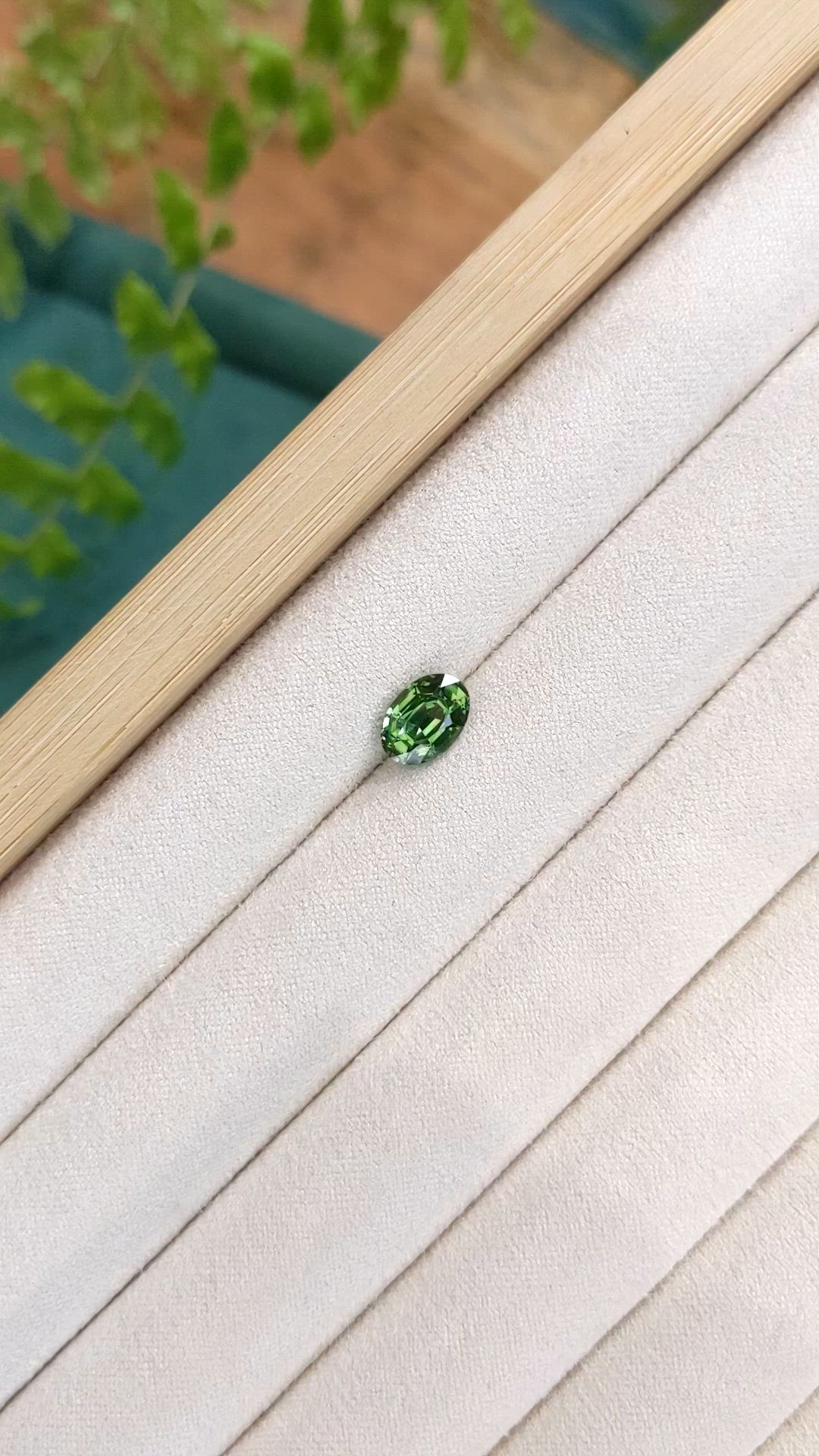 2.01 Ct. Green Sapphire from Ceylon (Sri Lanka) Size Video