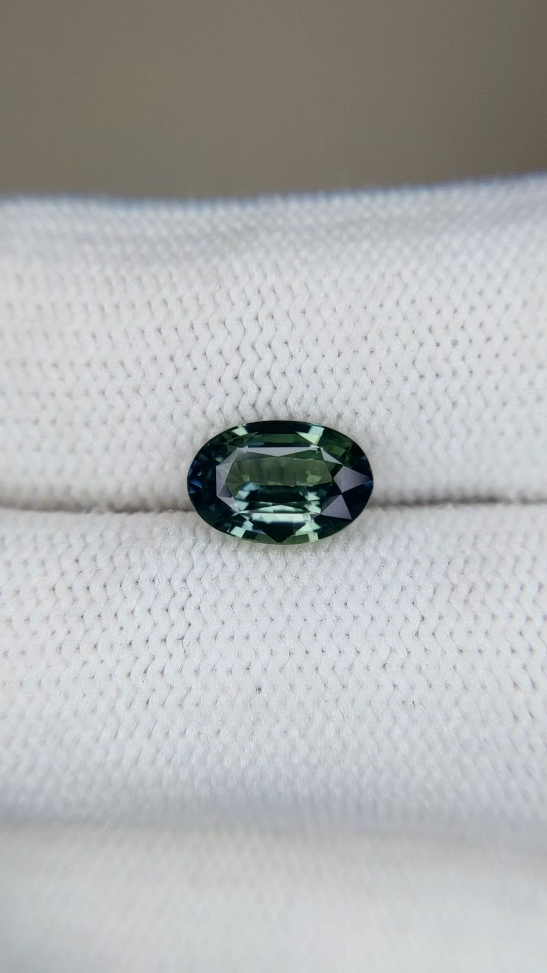 2.07 Ct. Bluish Green Sapphire from Ceylon (Sri Lanka) Size Video