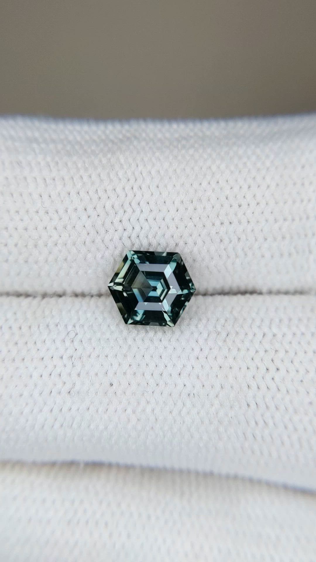 1.69 Ct. Bluish Green Sapphire from Ceylon (Sri Lanka) Size Video