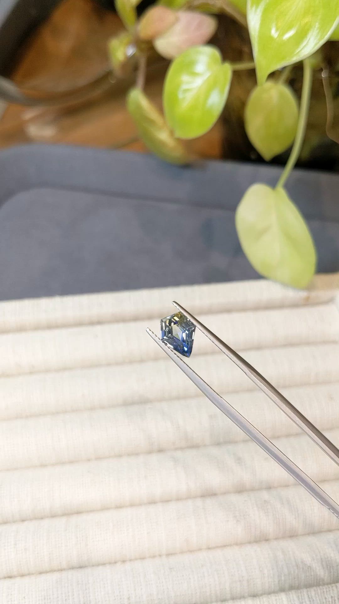 2.18 Ct. Bi Color / Parti Sapphire from Ceylon (Sri Lanka) Size Video