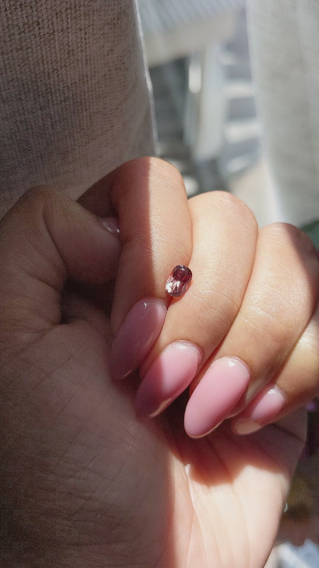 0.81 Ct. Padparadscha Sapphire from Madagascar Size Video