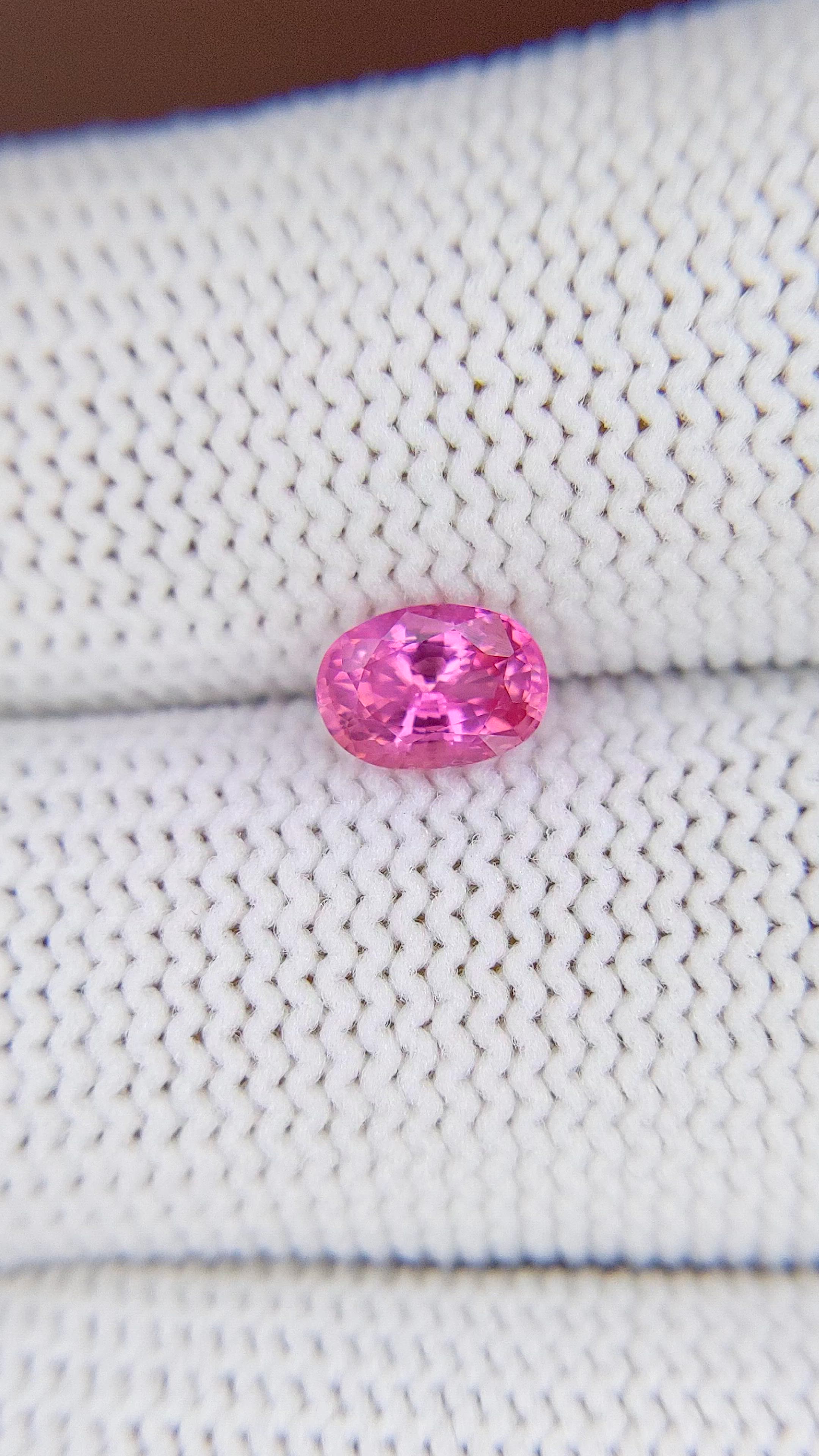 0.81 Ct. Pink Sapphire from Madagascar Size Video