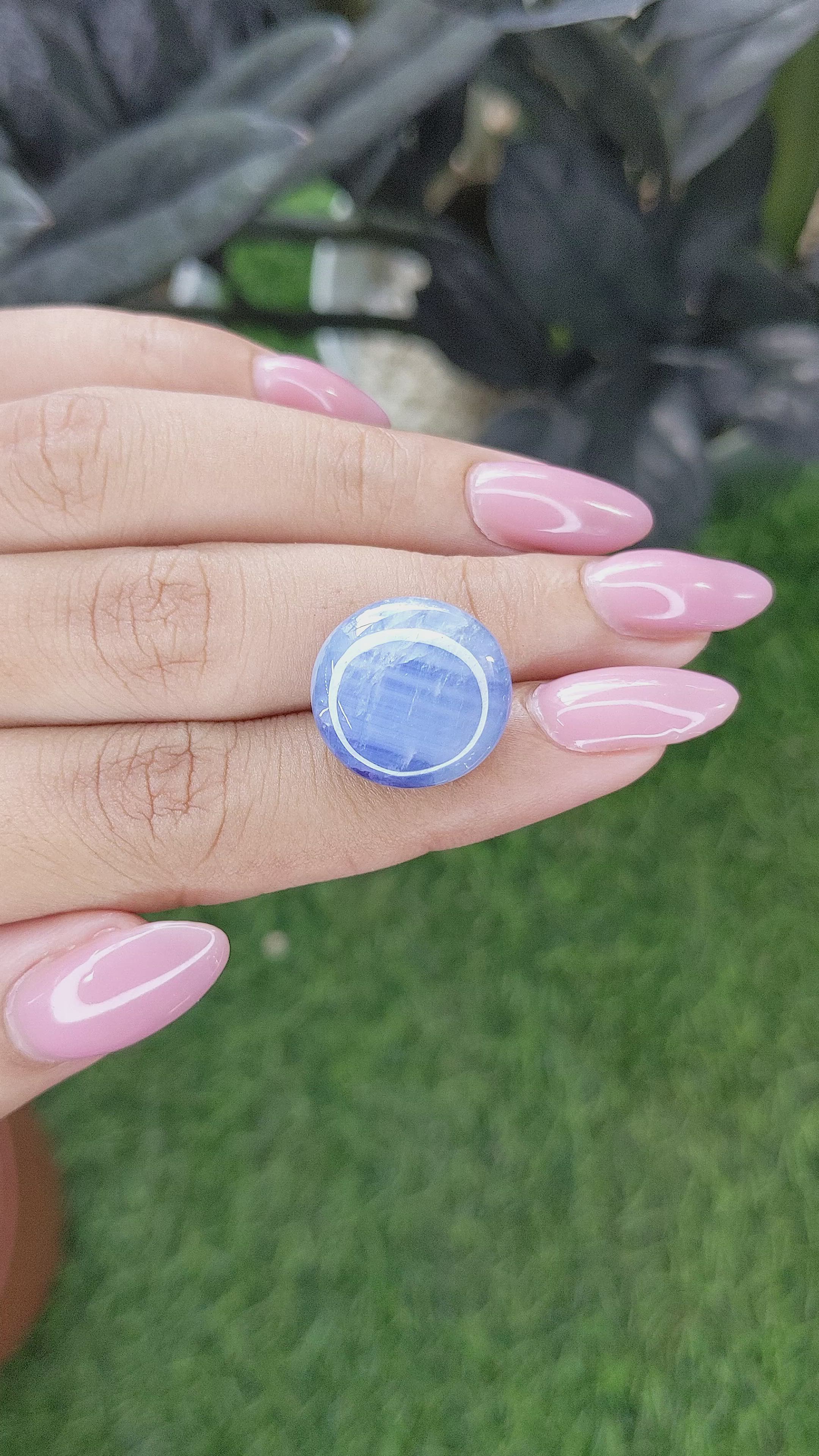 26.06 Ct. Blue Star Sapphire from Ceylon (Sri Lanka) Size Video