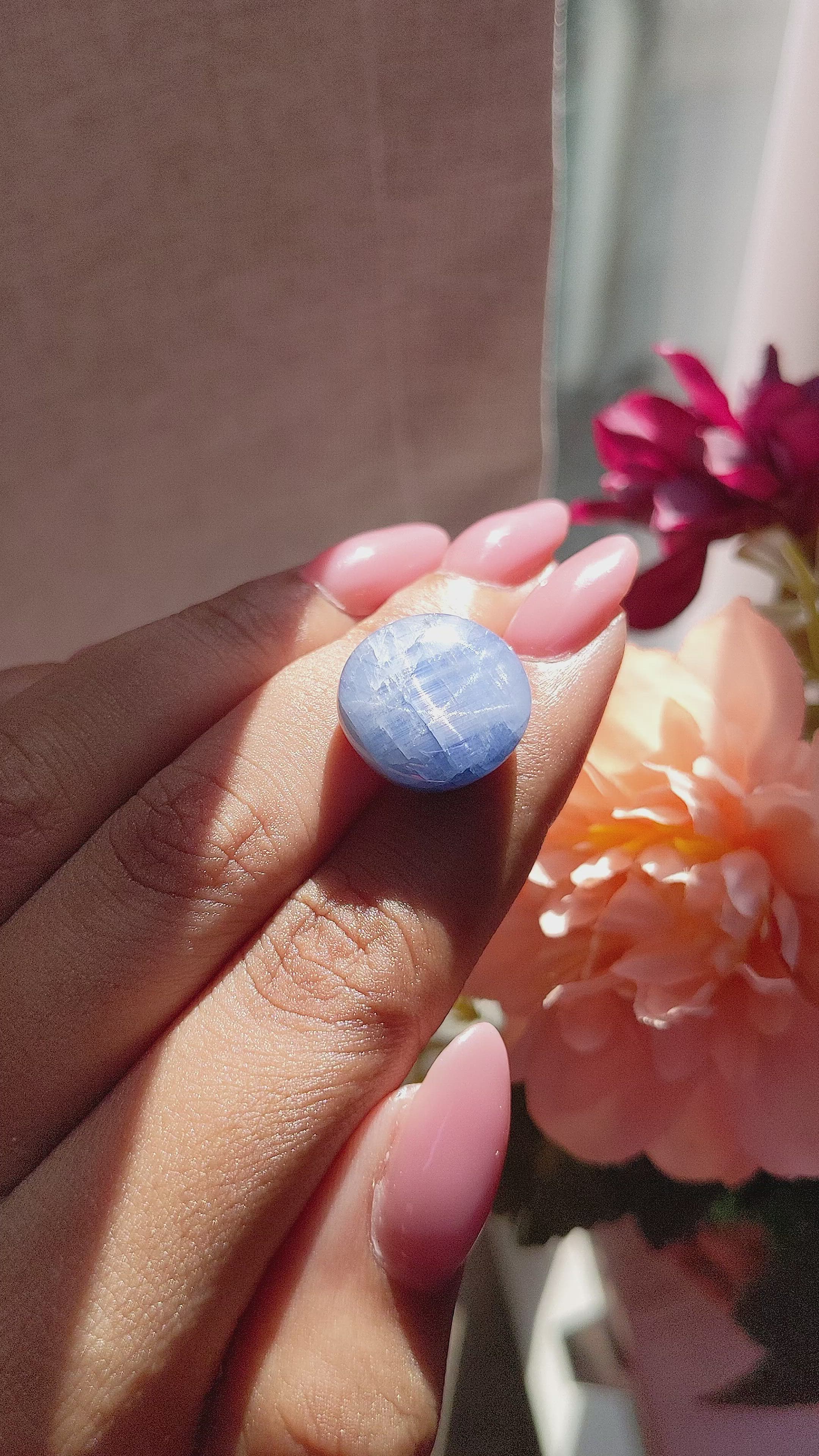 26.06 Ct. Blue Star Sapphire from Ceylon (Sri Lanka) Size Video