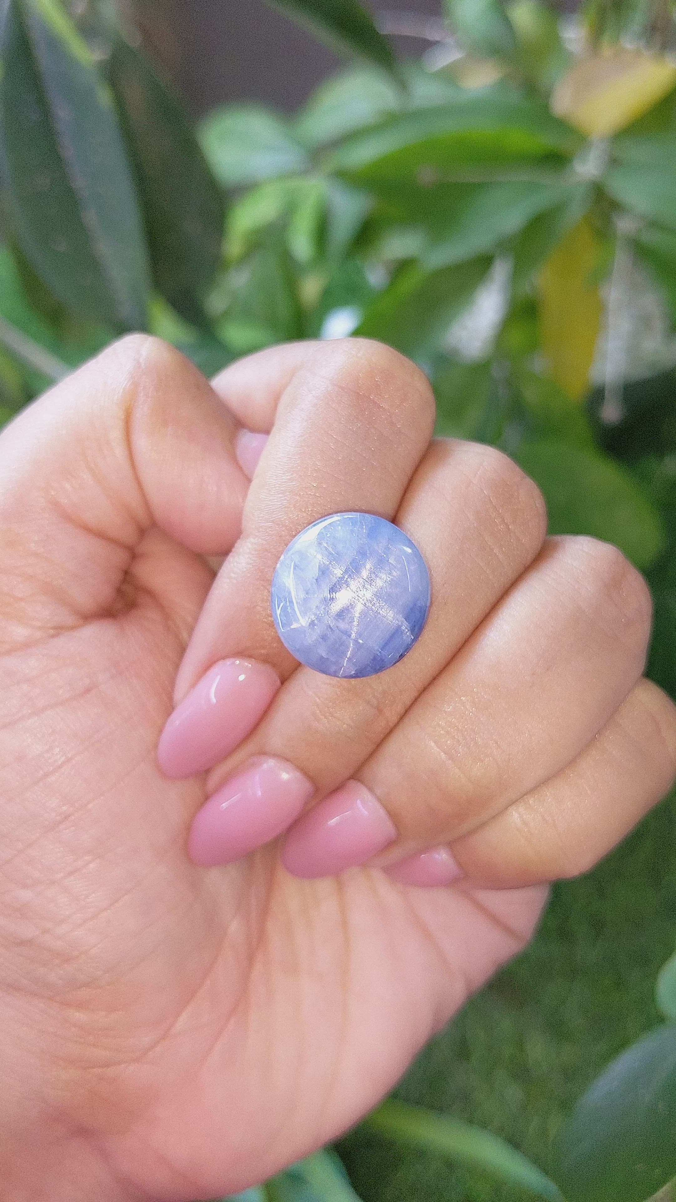 26.06 Ct. Blue Star Sapphire from Ceylon (Sri Lanka) Size Video
