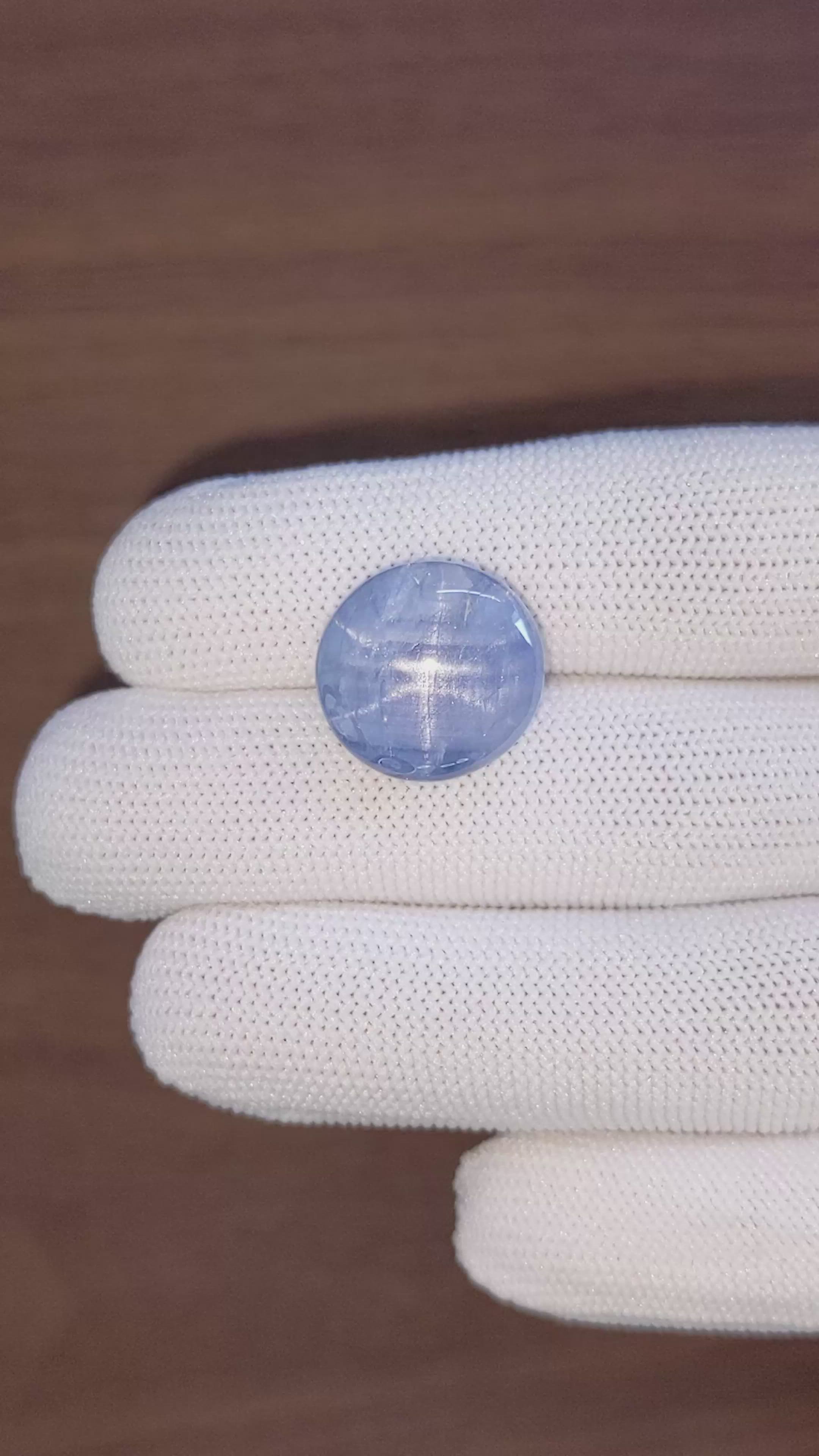 26.06 Ct. Blue Star Sapphire from Ceylon (Sri Lanka) Size Video
