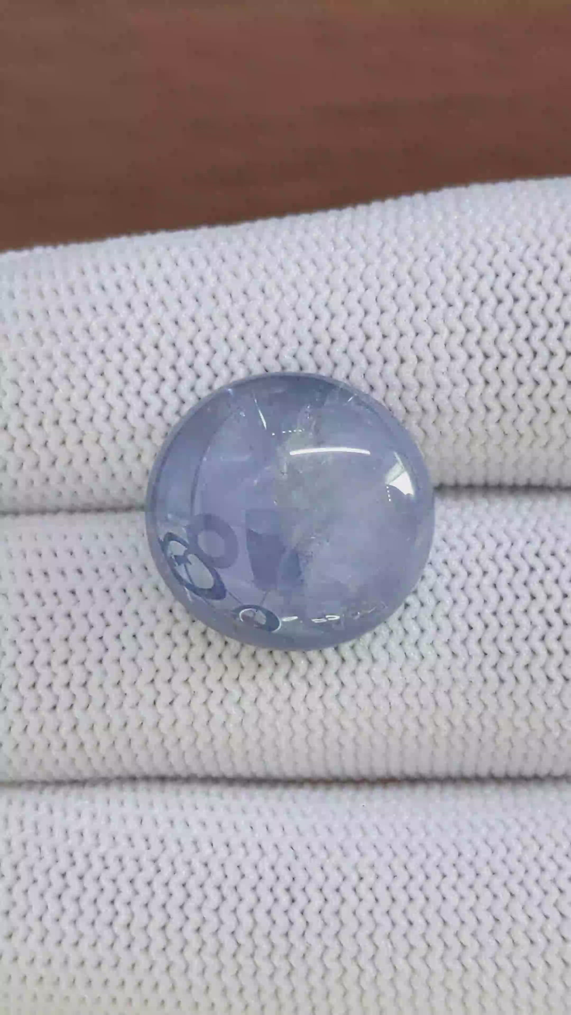 21.28 Ct. Blue Star Sapphire from Ceylon (Sri Lanka) Size Video
