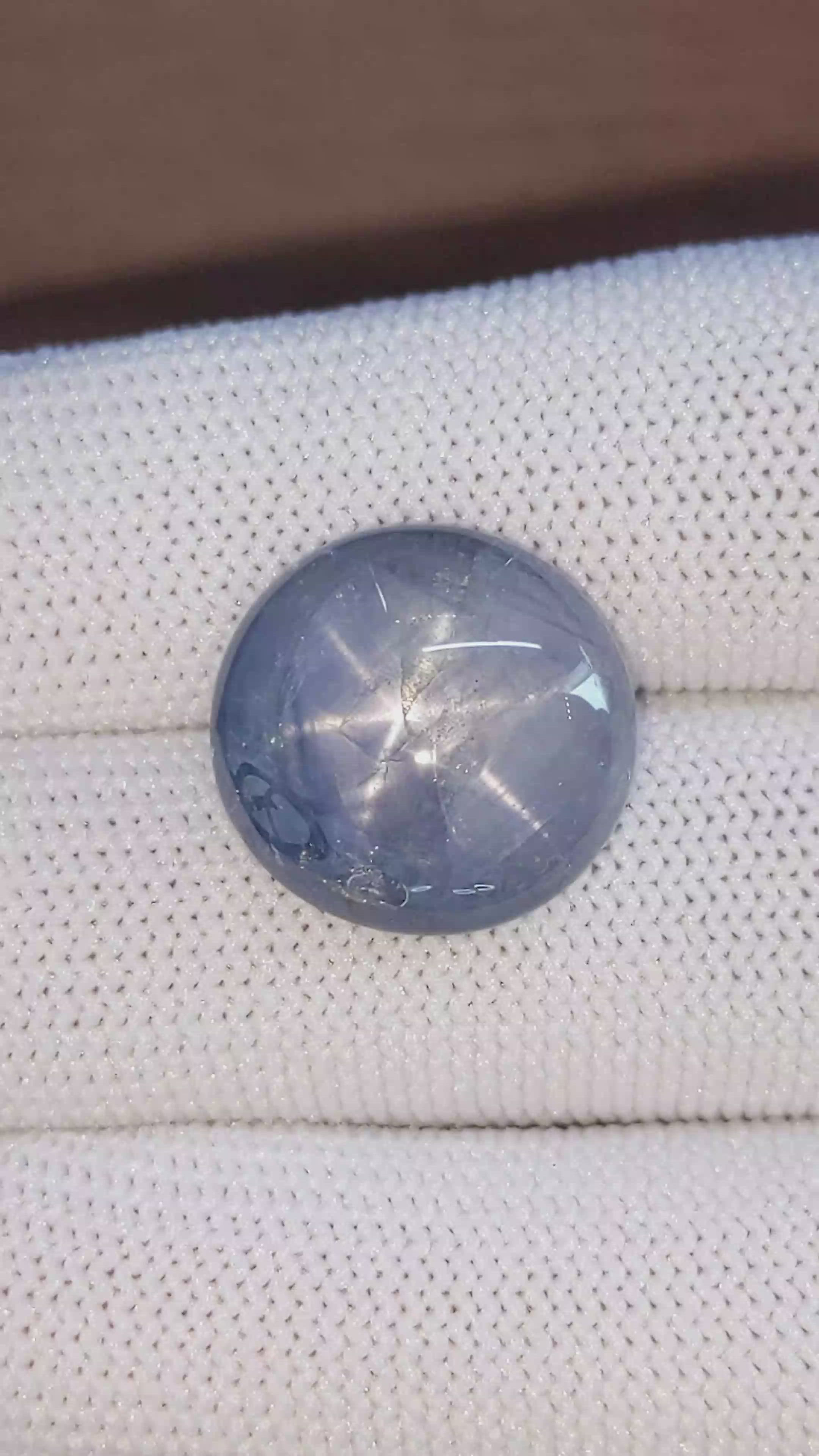 21.28 Ct. Blue Star Sapphire from Ceylon (Sri Lanka) Size Video