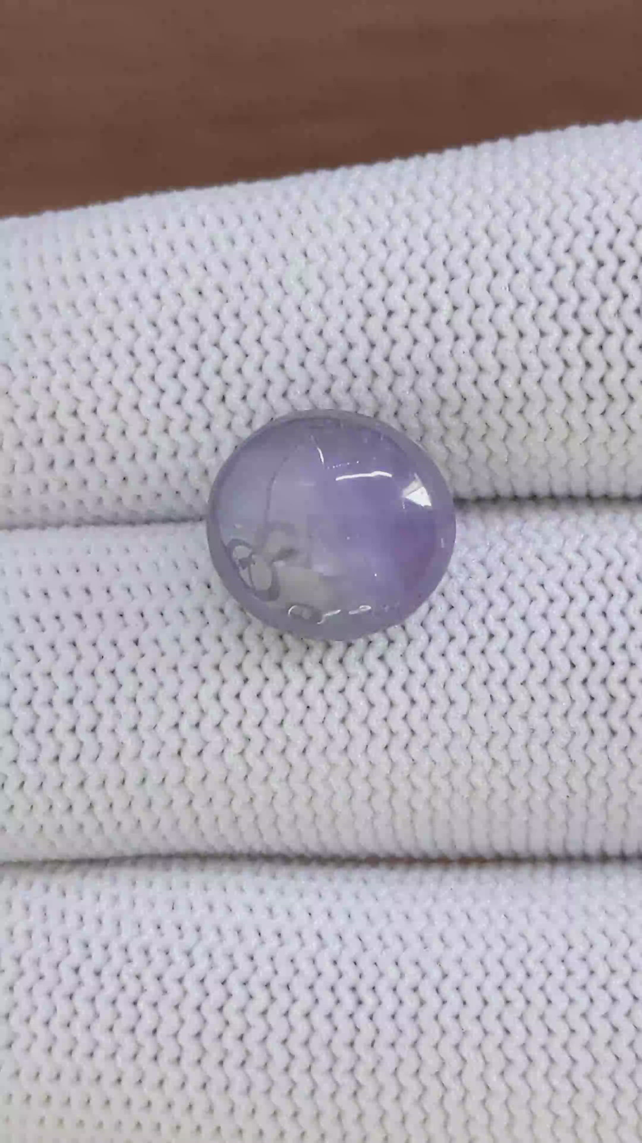 10.73 Ct. Purple Star Sapphire from Ceylon (Sri Lanka) Size Video