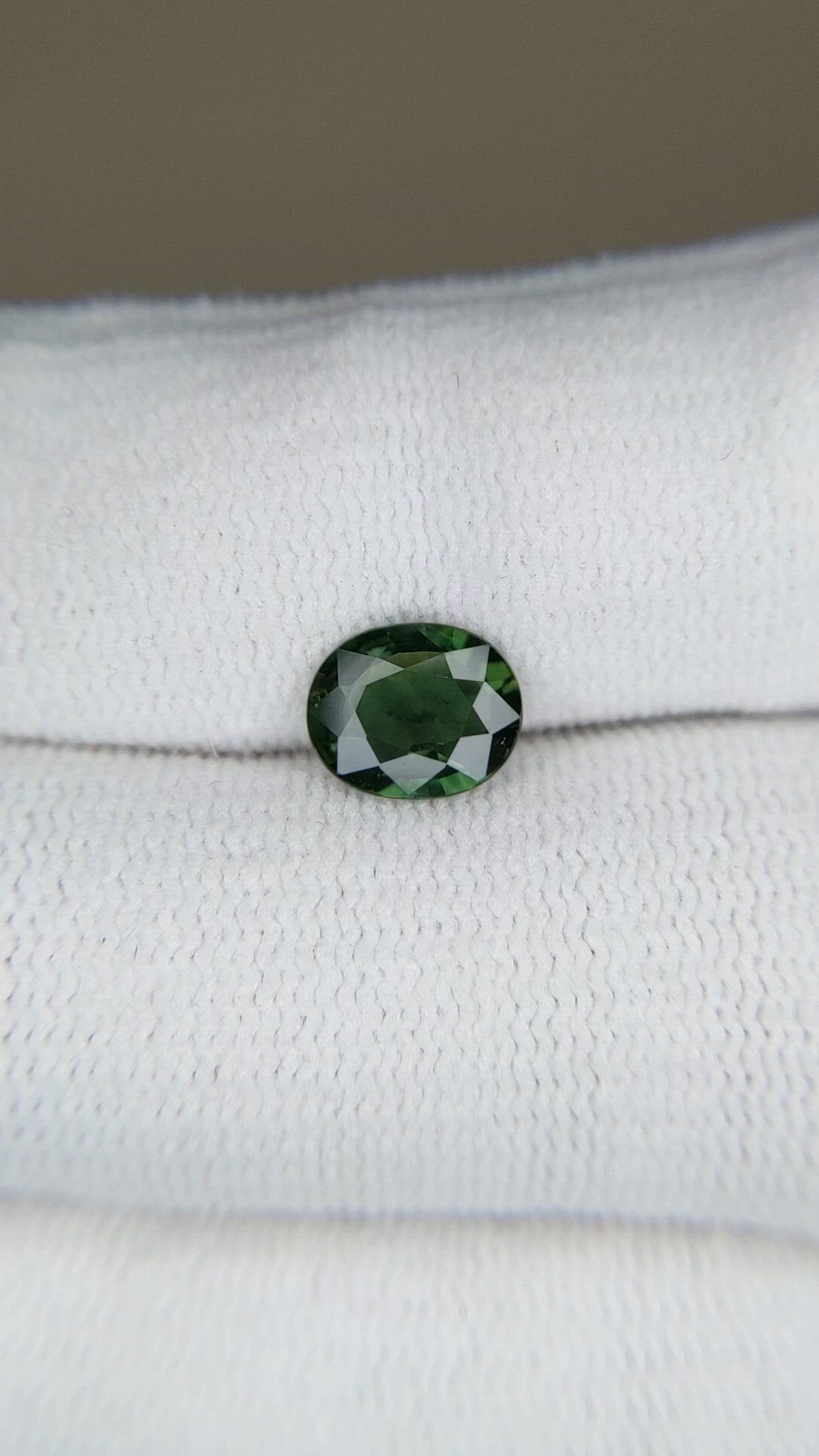 1.34 Ct. Green Sapphire from Australia Size Video