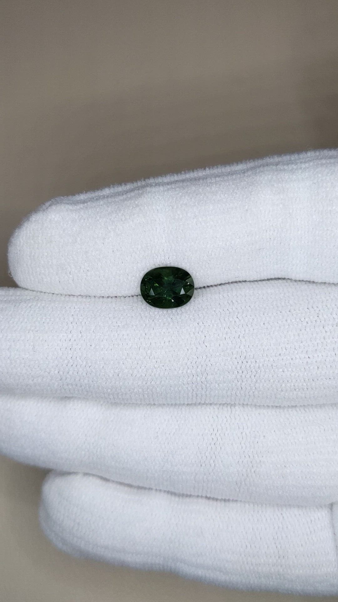 1.85 Ct. Green Sapphire from Australia Size Video