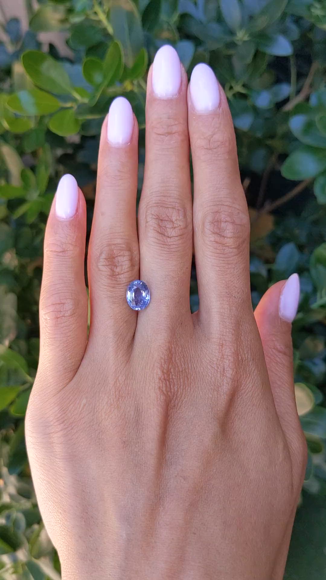 3.24 Ct. Blue Sapphire from Ceylon (Sri Lanka) Size Video