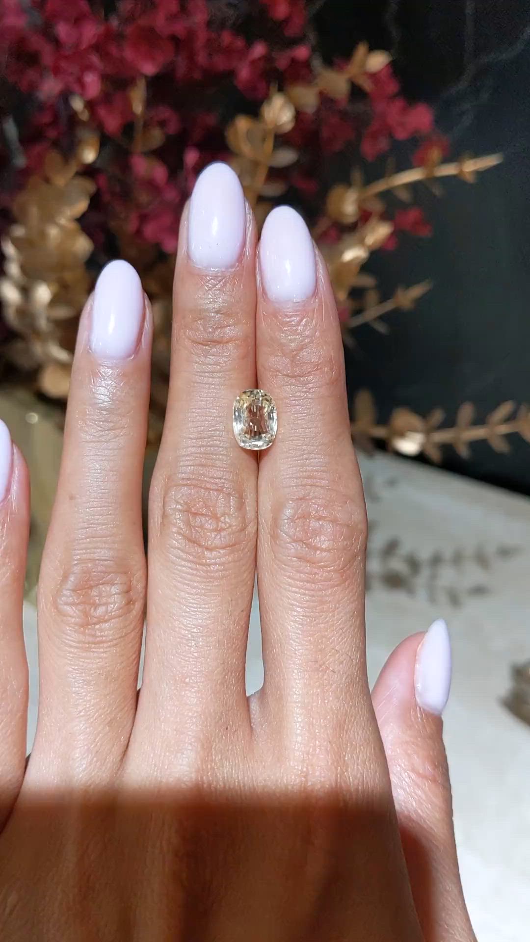 3.27 Ct. Yellow Sapphire from Ceylon (Sri Lanka) Size Video