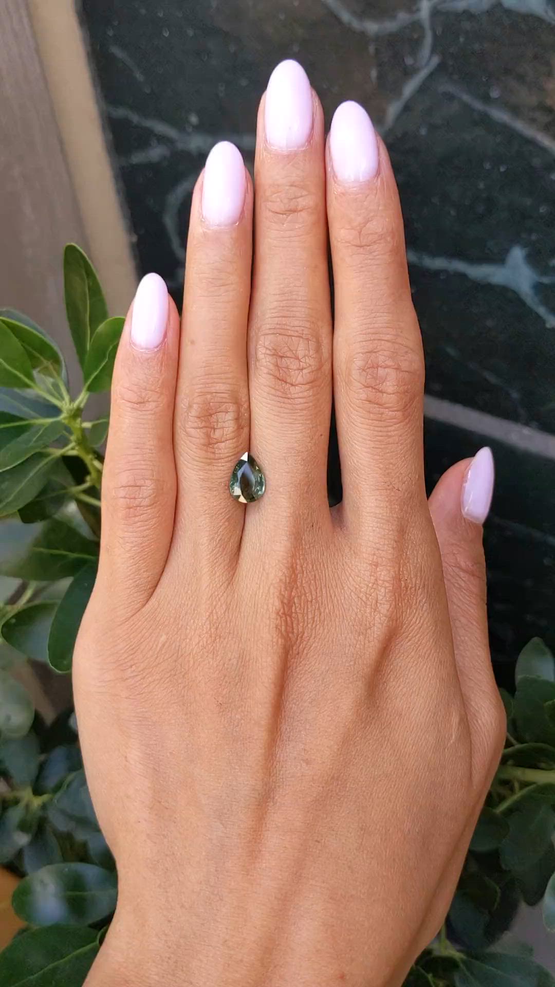 2.03 Ct. Yellowish Green Sapphire from Madagascar Size Video