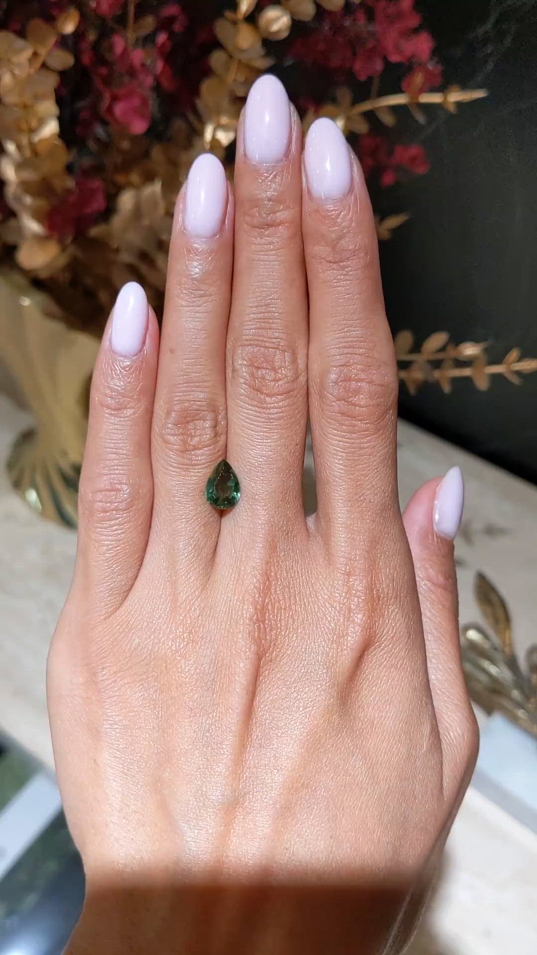 2.03 Ct. Yellowish Green Sapphire from Madagascar Size Video