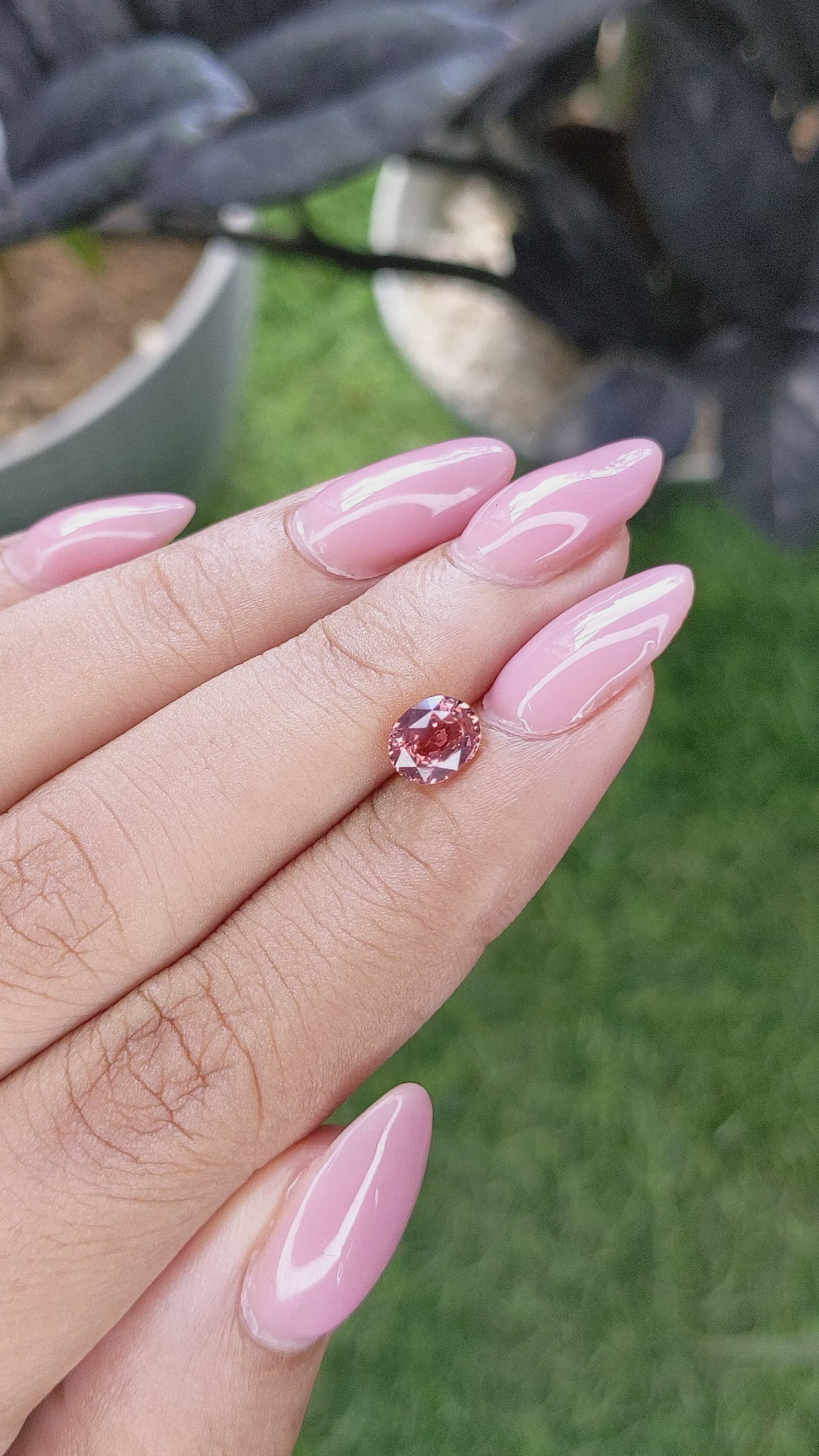 1.12 Ct. Padparadscha Sapphire from Madagascar Size Video