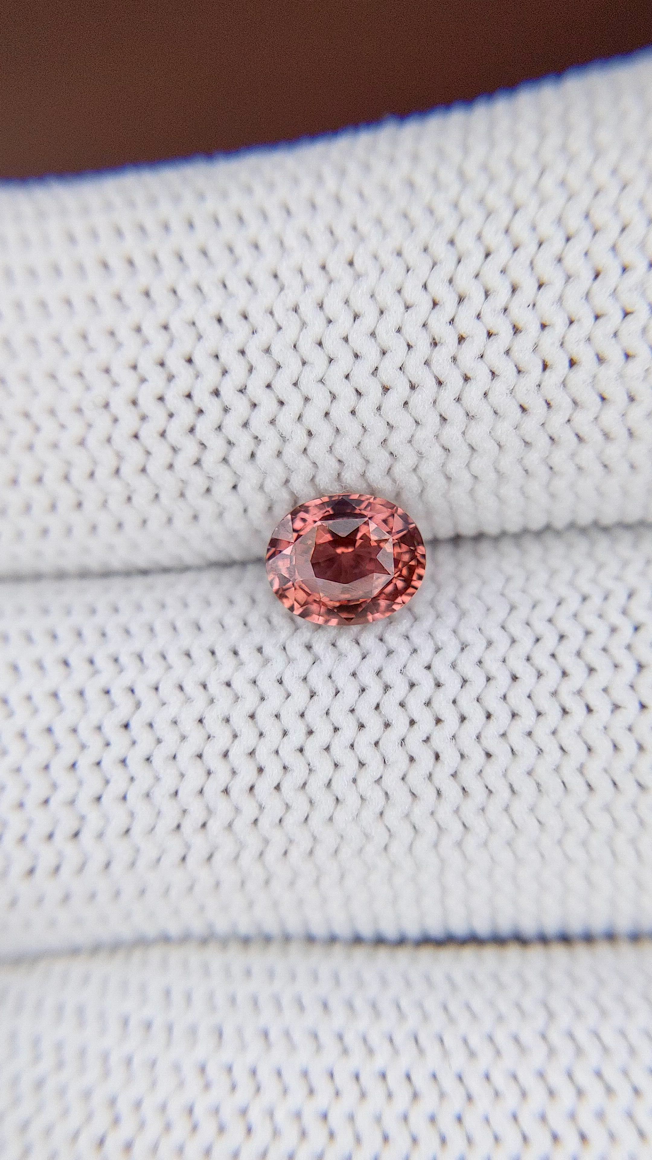1.12 Ct. Padparadscha Sapphire from Madagascar Size Video