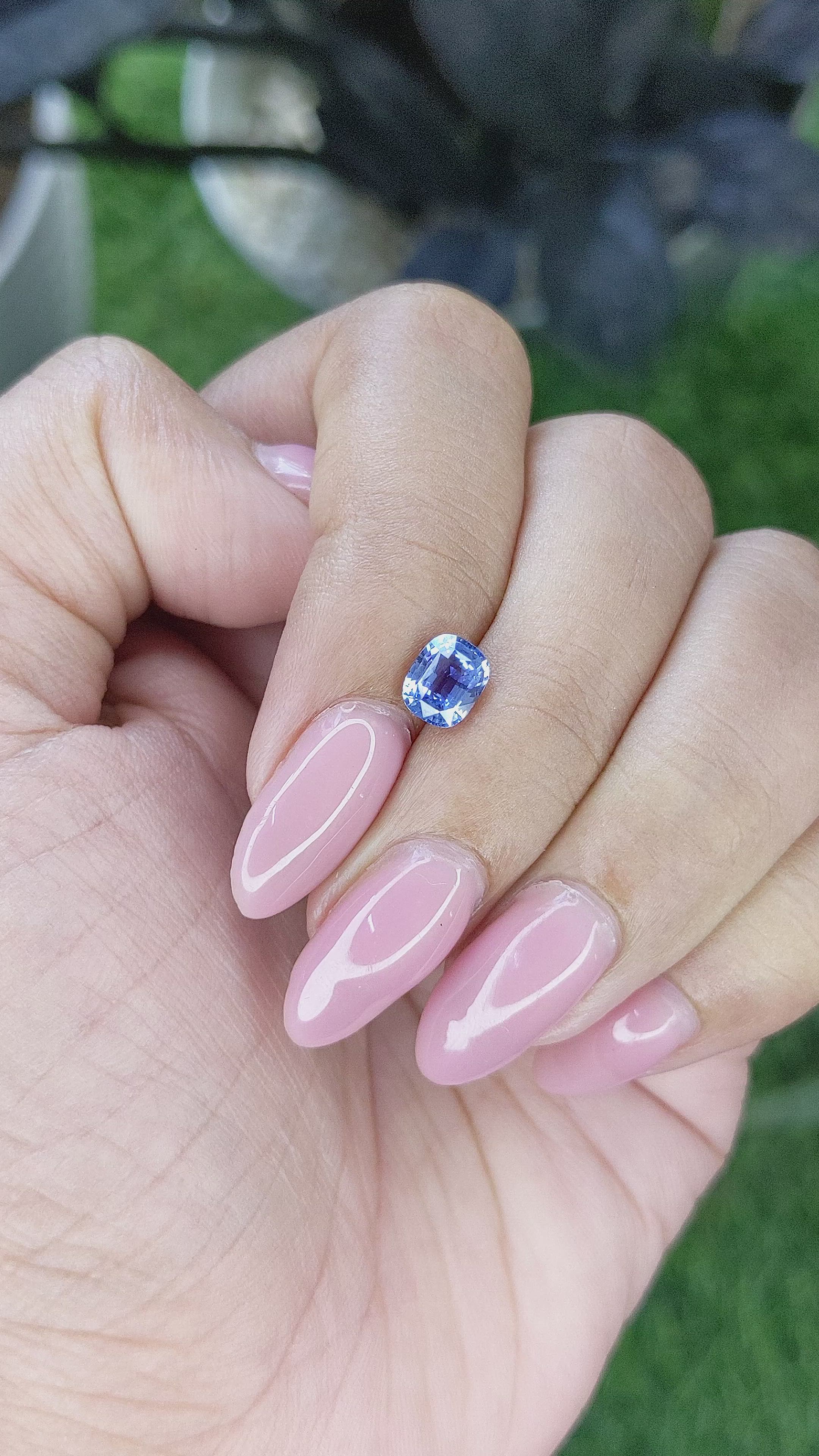 1.16 Ct. Blue Sapphire from Ceylon (Sri Lanka) Size Video