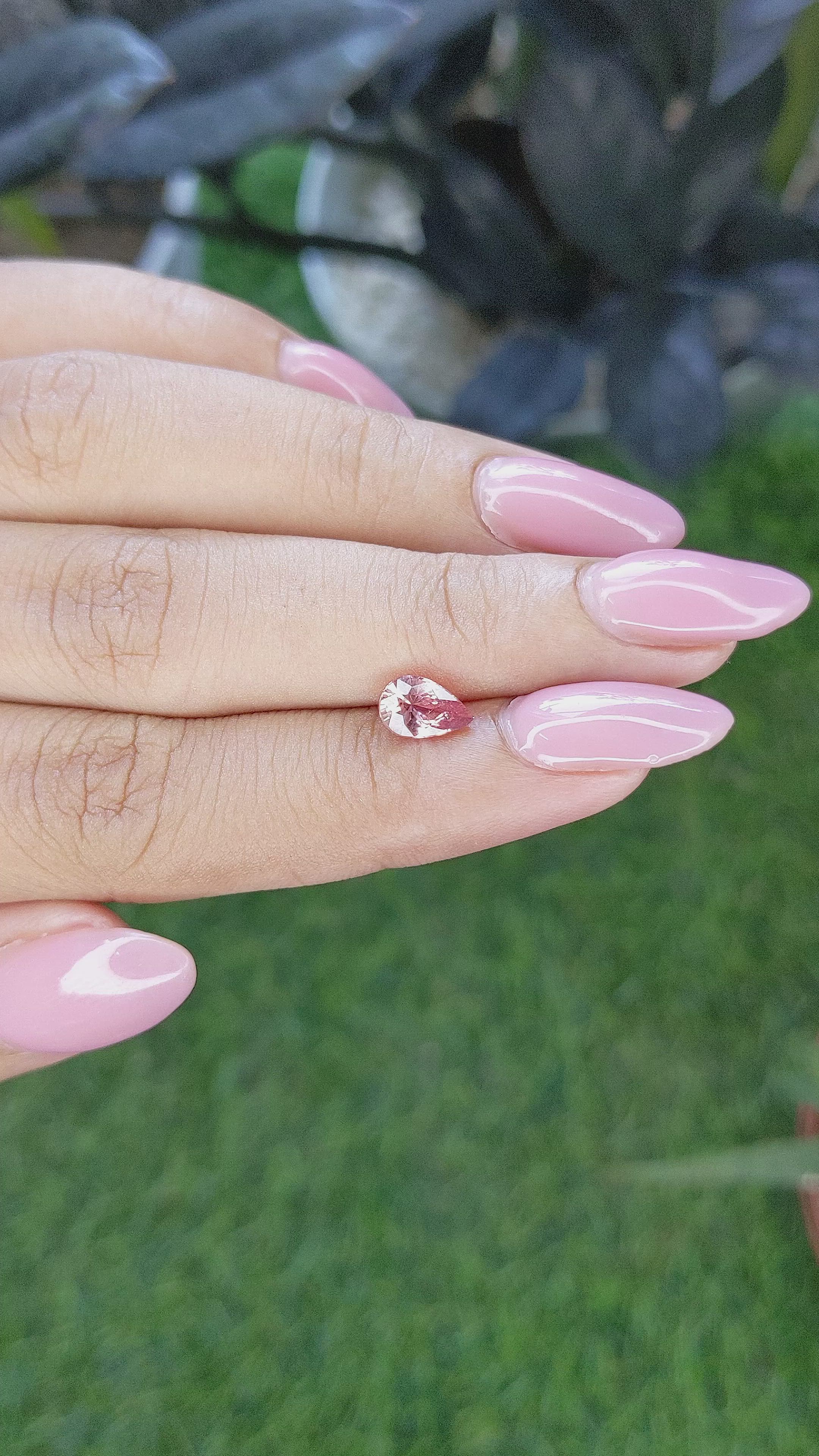 1.05 Ct. Padparadscha Sapphire from Madagascar Size Video