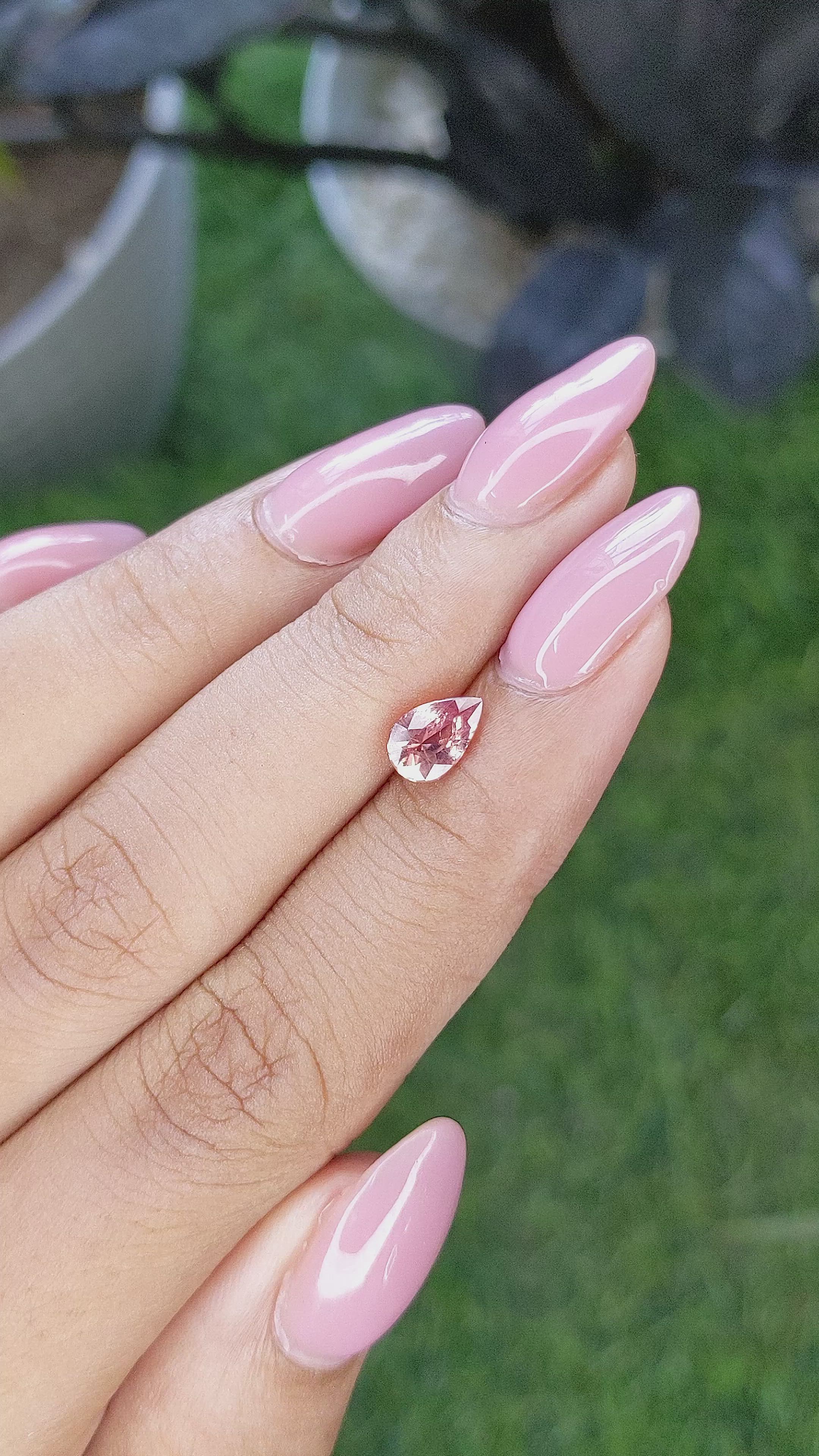 1.05 Ct. Padparadscha Sapphire from Madagascar Size Video