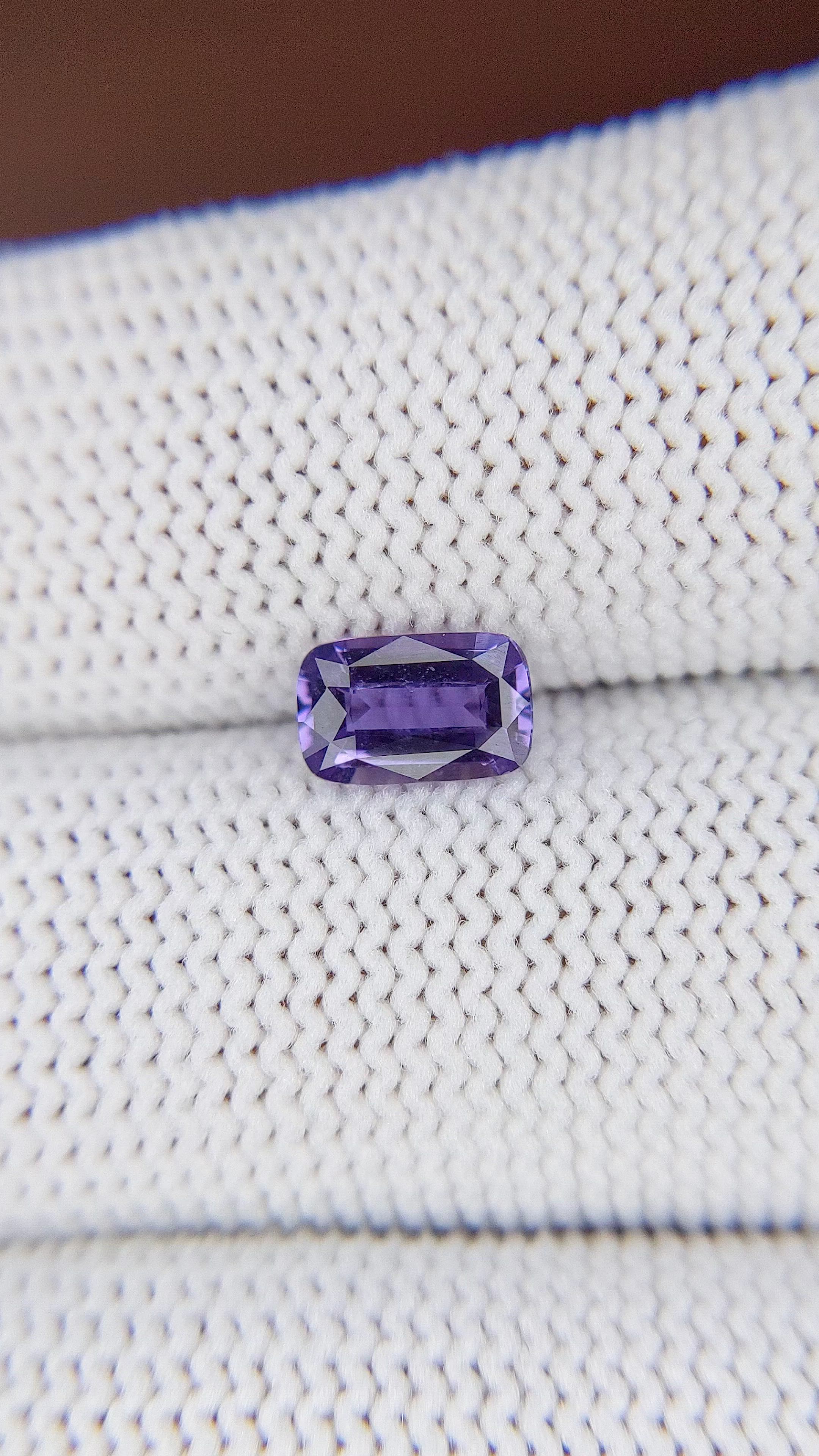 1.02 Ct. Purple Sapphire from Madagascar Size Video