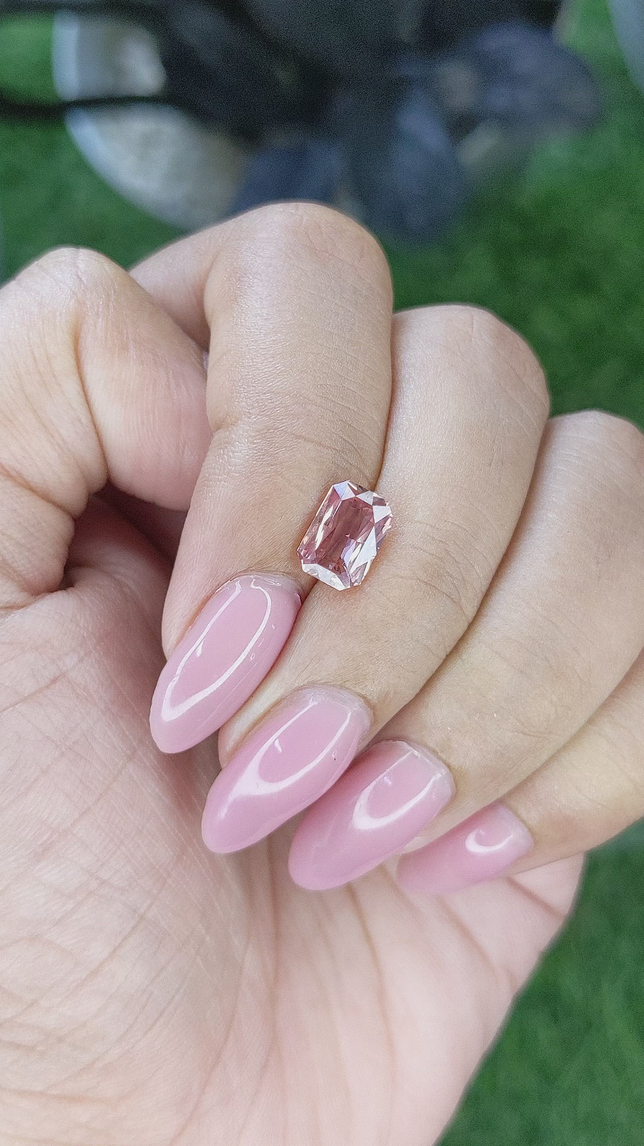 1.66 Ct. Padparadscha Sapphire from Madagascar Size Video