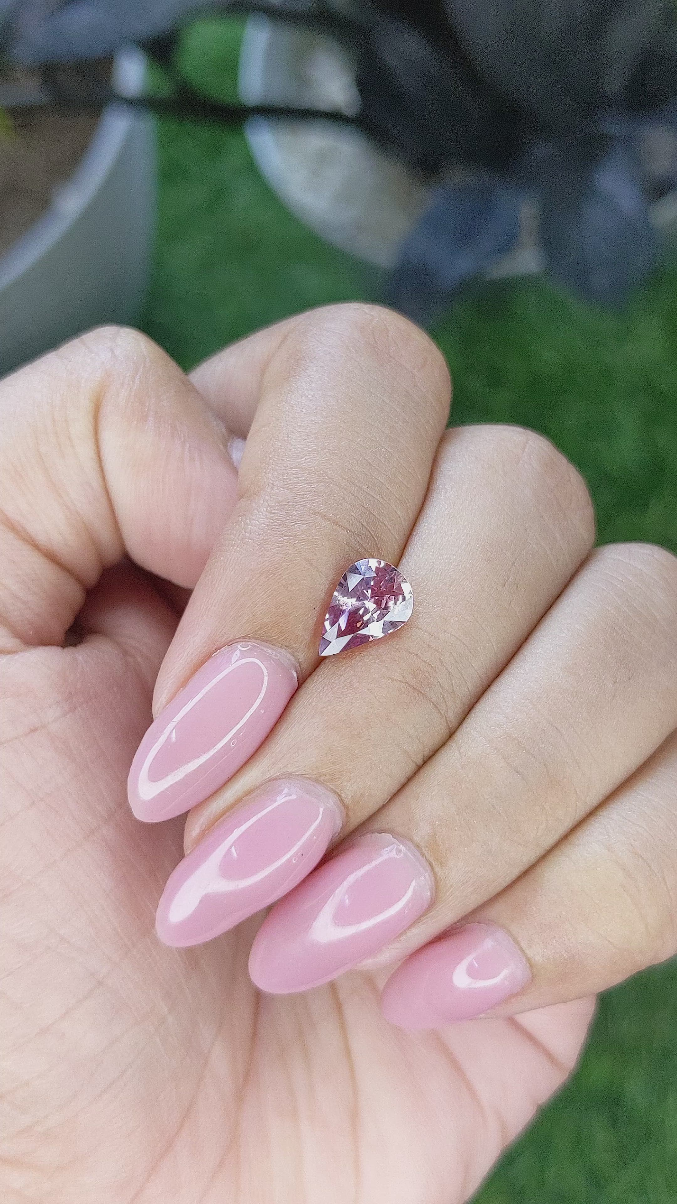 1.55 Ct. Padparadscha Sapphire from Madagascar Size Video