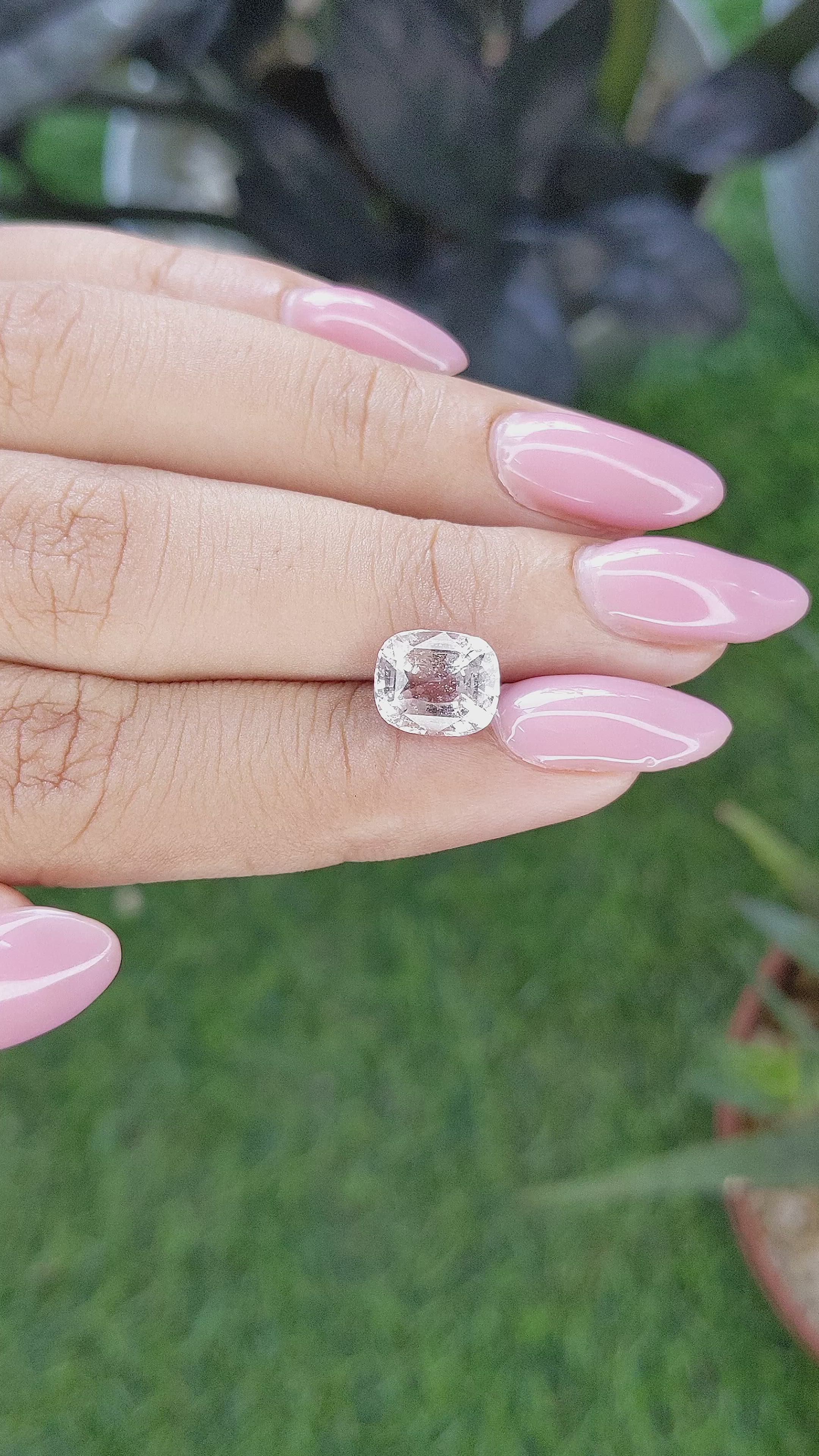 3.14 Ct. Peach Sapphire from Madagascar Size Video