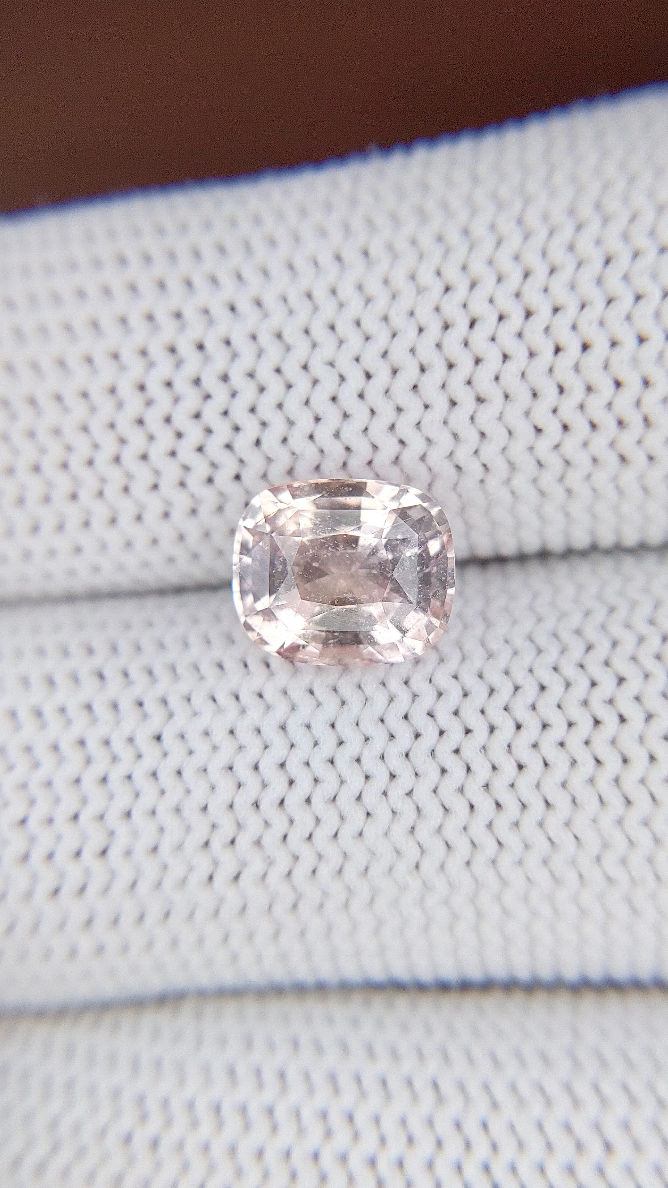 3.14 Ct. Peach Sapphire from Madagascar Size Video