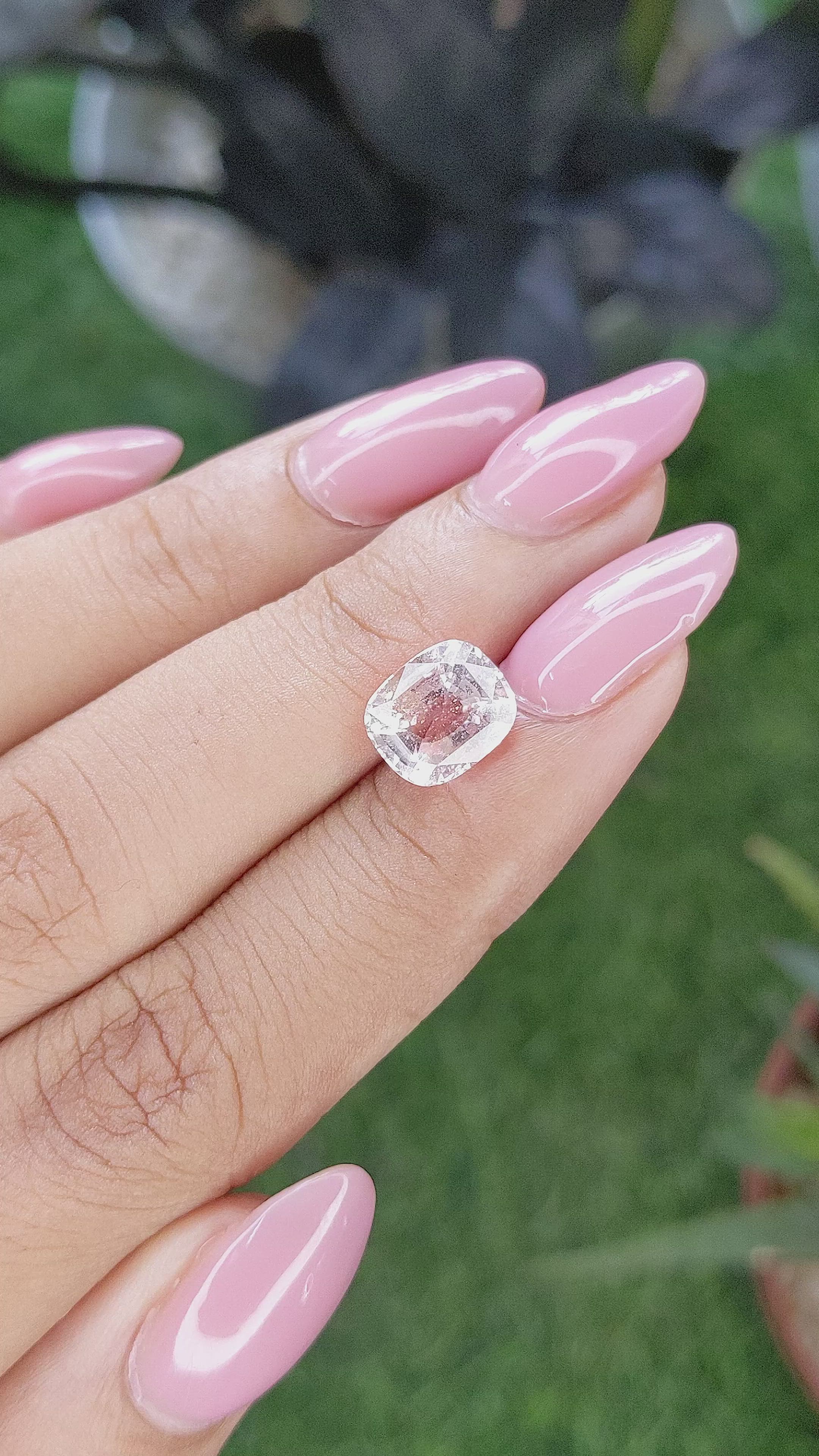 3.14 Ct. Peach Sapphire from Madagascar Size Video