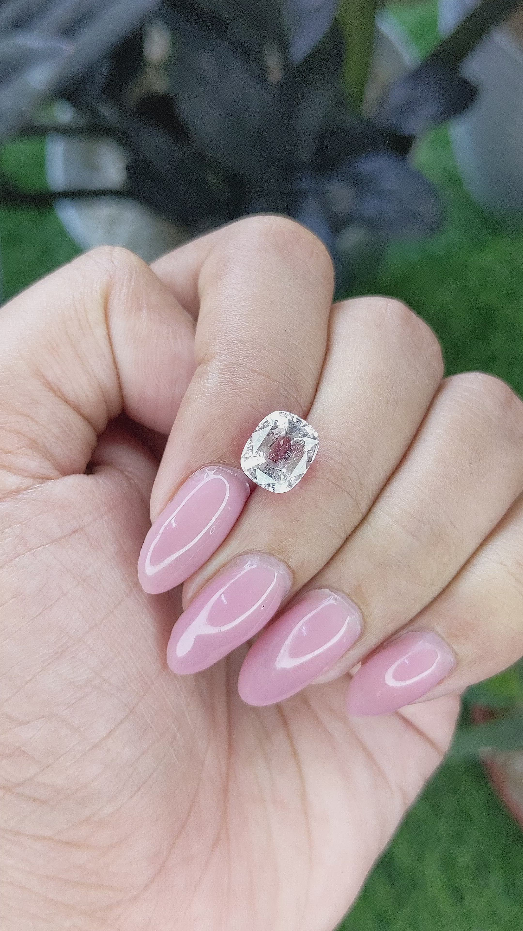 3.14 Ct. Peach Sapphire from Madagascar Size Video