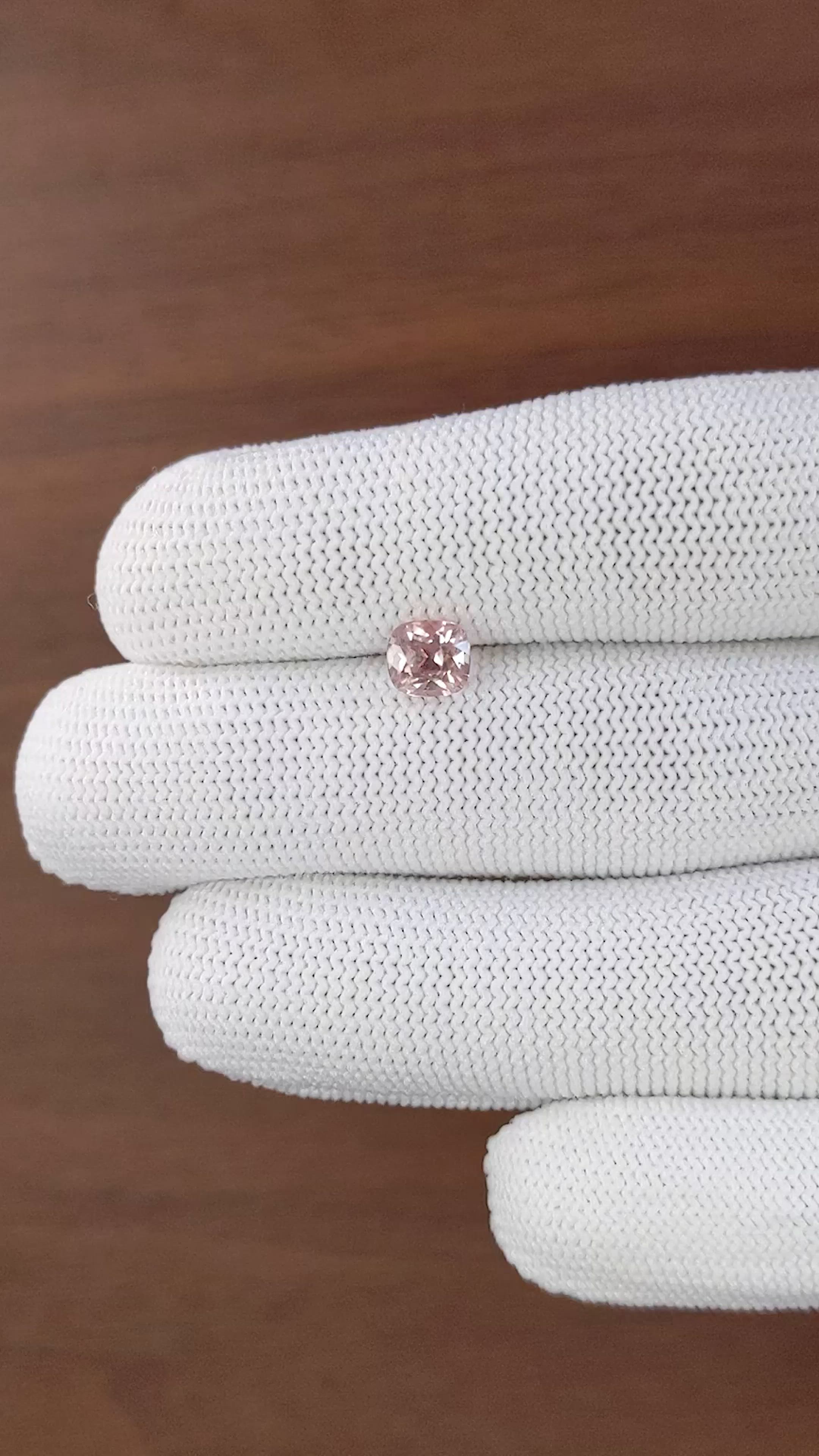 1.59 Ct. Padparadscha Sapphire from Madagascar Size Video