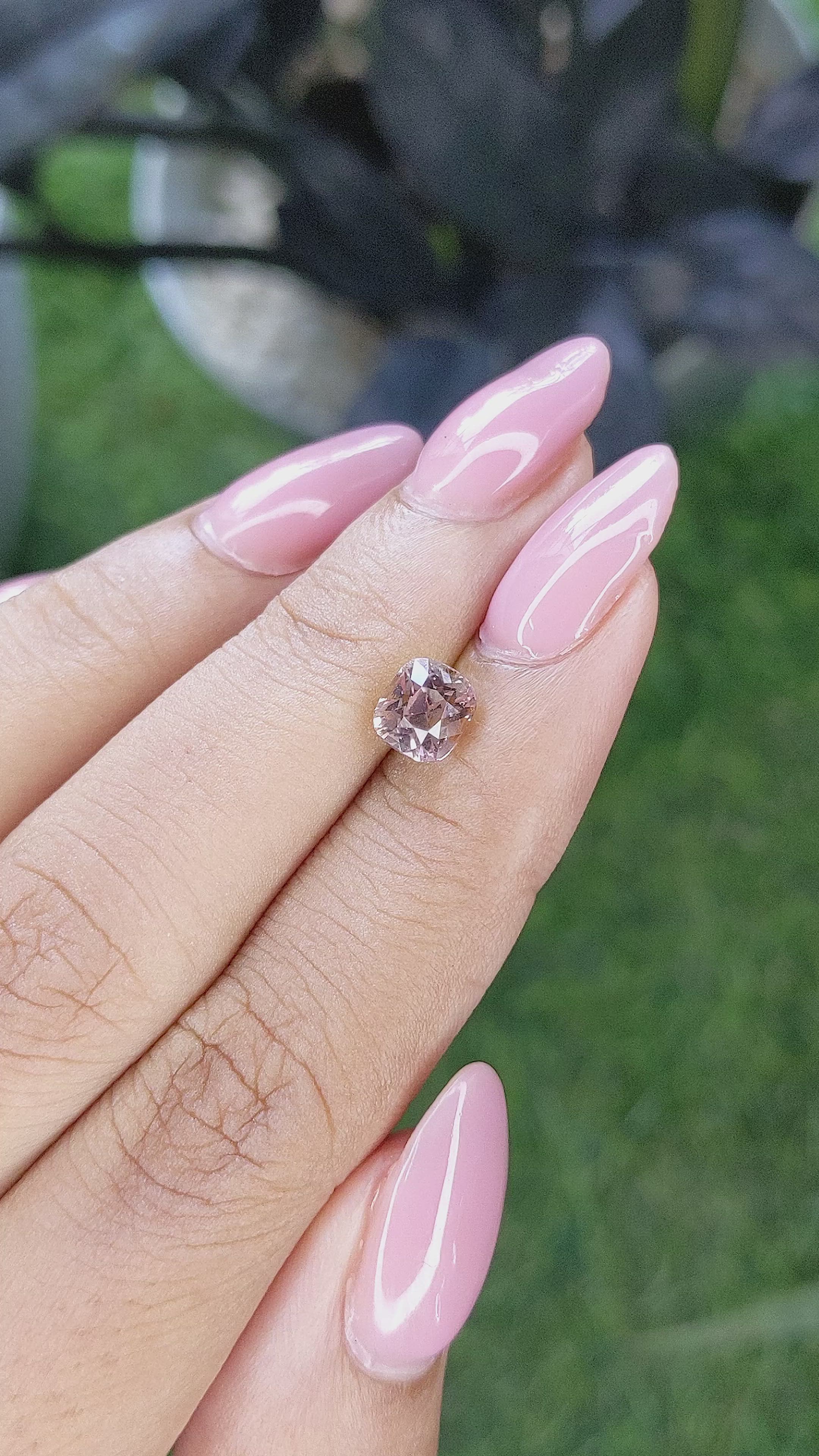 1.59 Ct. Padparadscha Sapphire from Madagascar Size Video