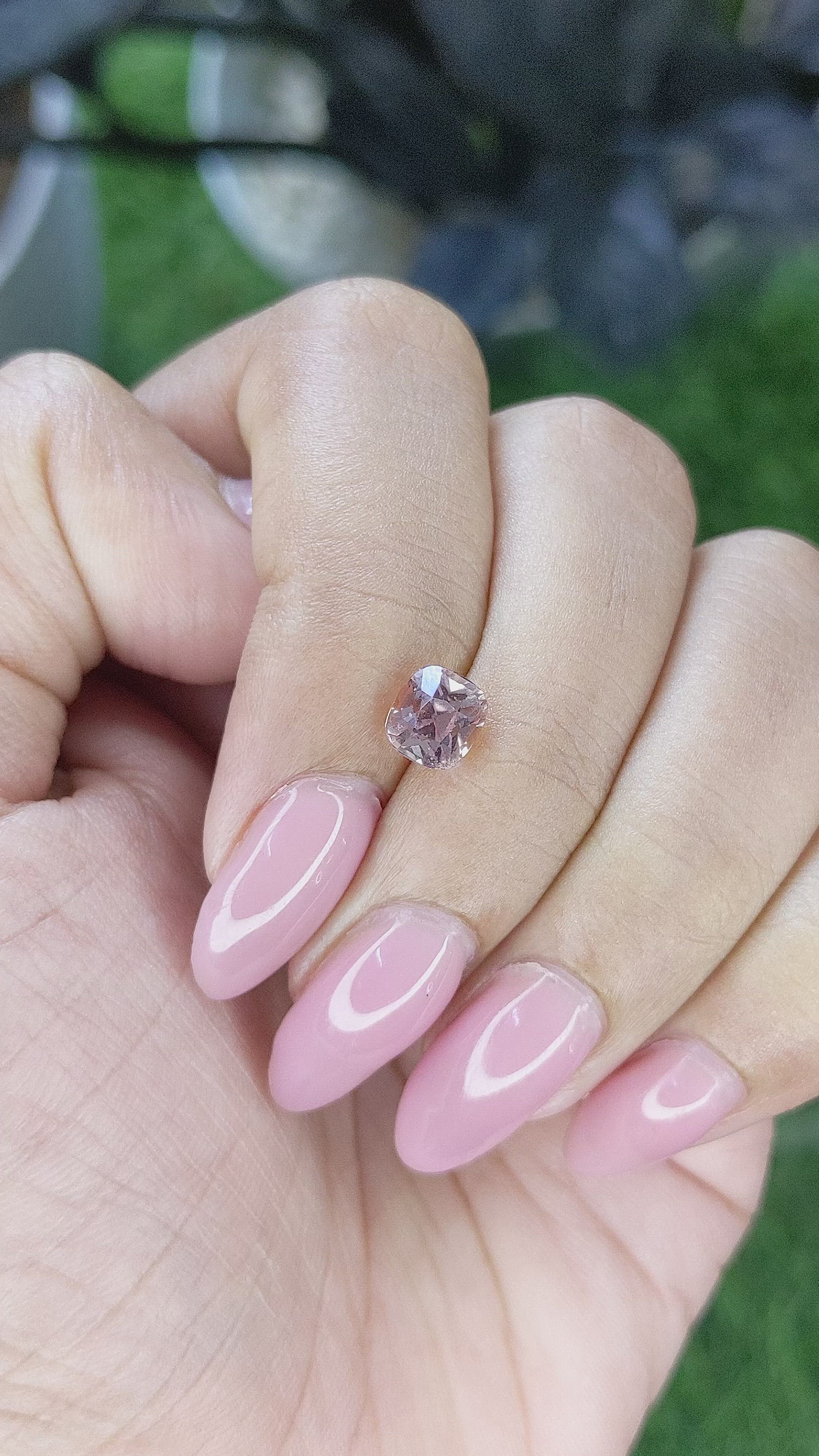1.59 Ct. Padparadscha Sapphire from Madagascar Size Video