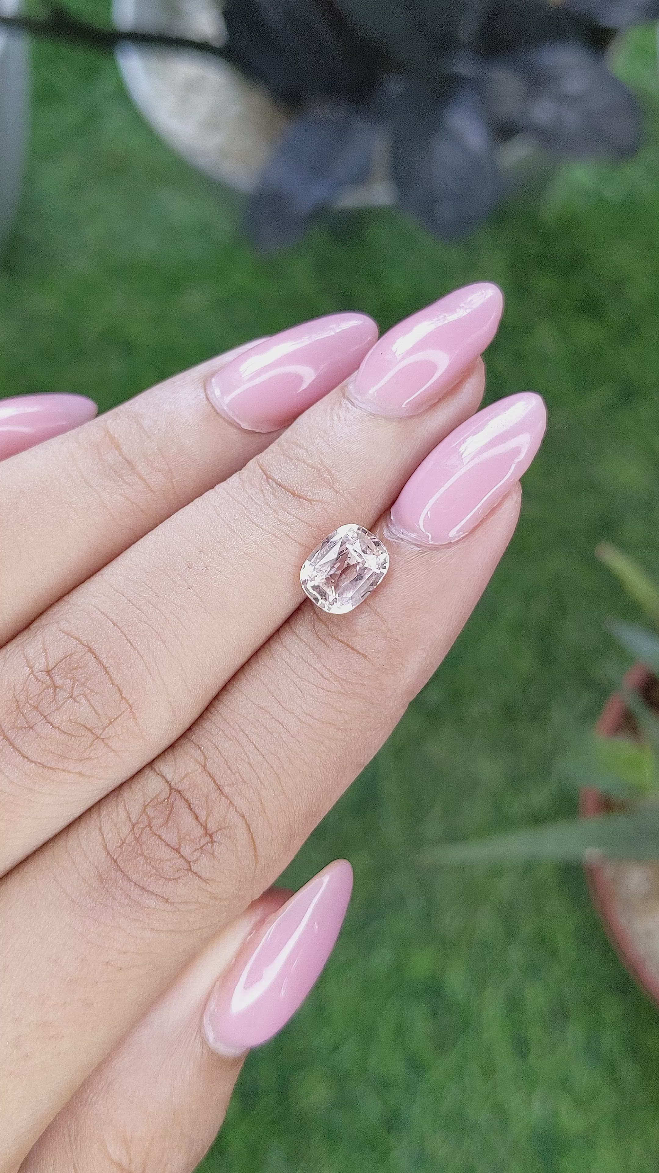 2.13 Ct. Peach Sapphire from Madagascar Size Video