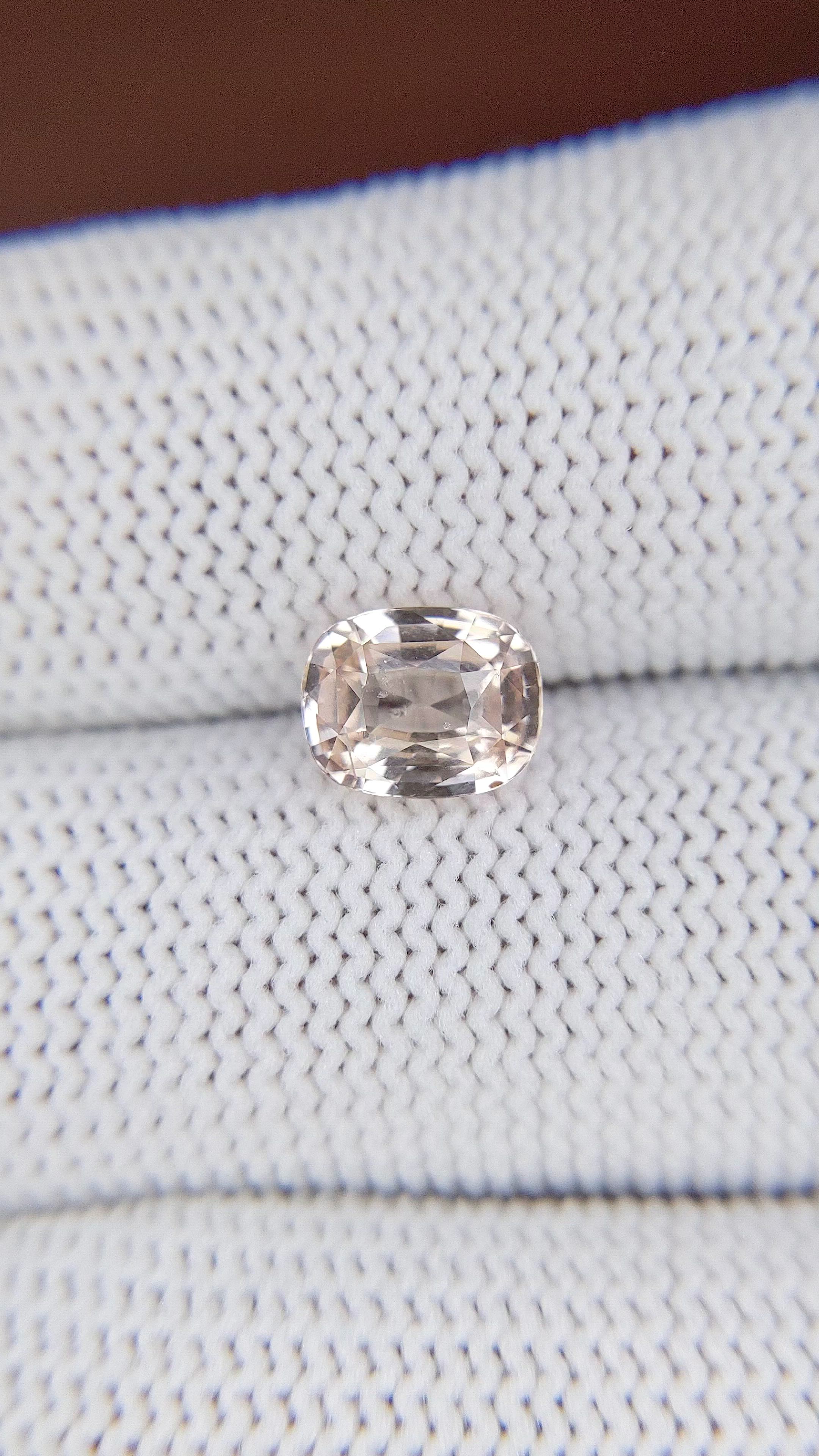 2.13 Ct. Peach Sapphire from Madagascar Size Video