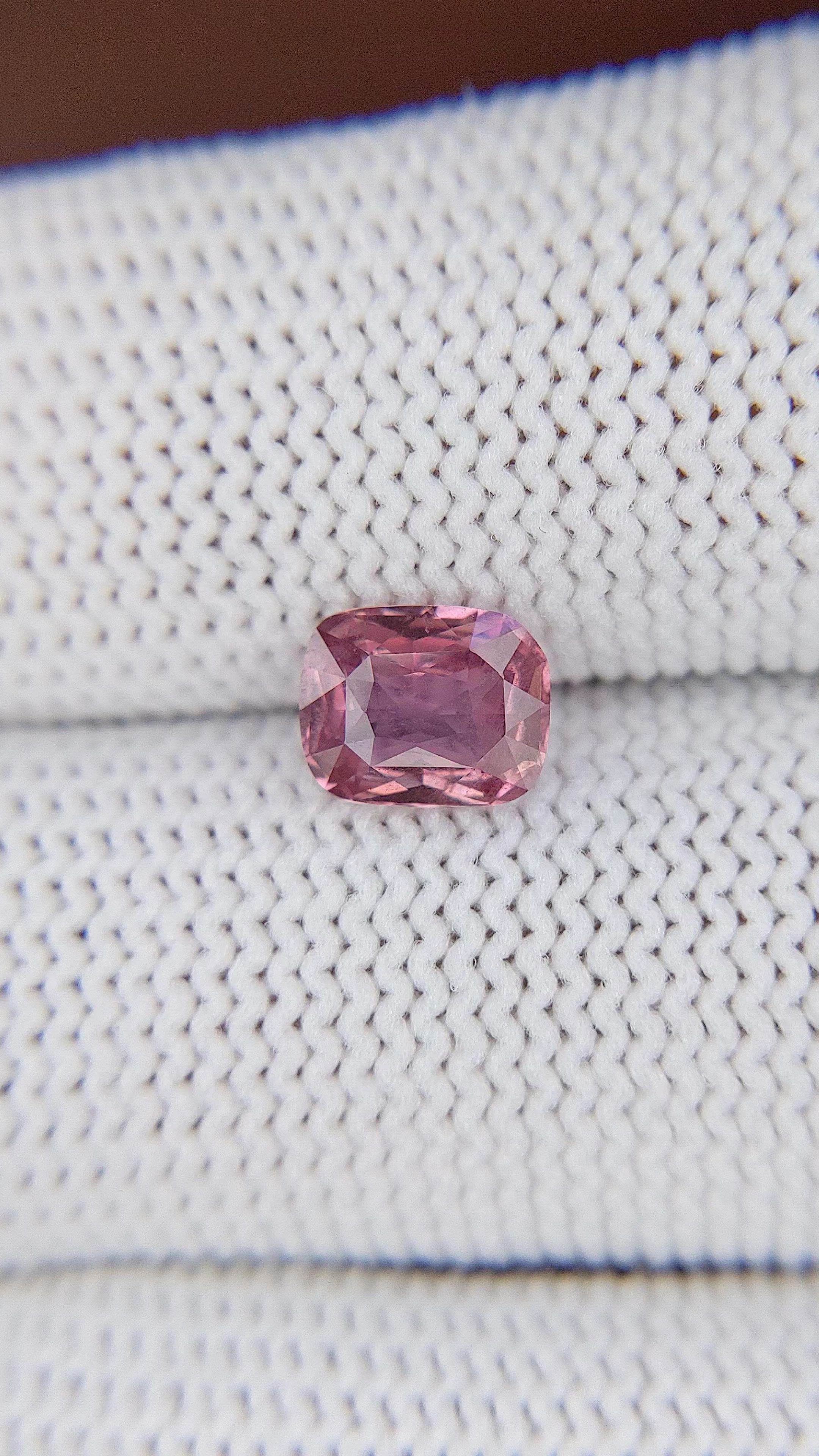 1.38 Ct. Padparadscha Sapphire from Madagascar Size Video