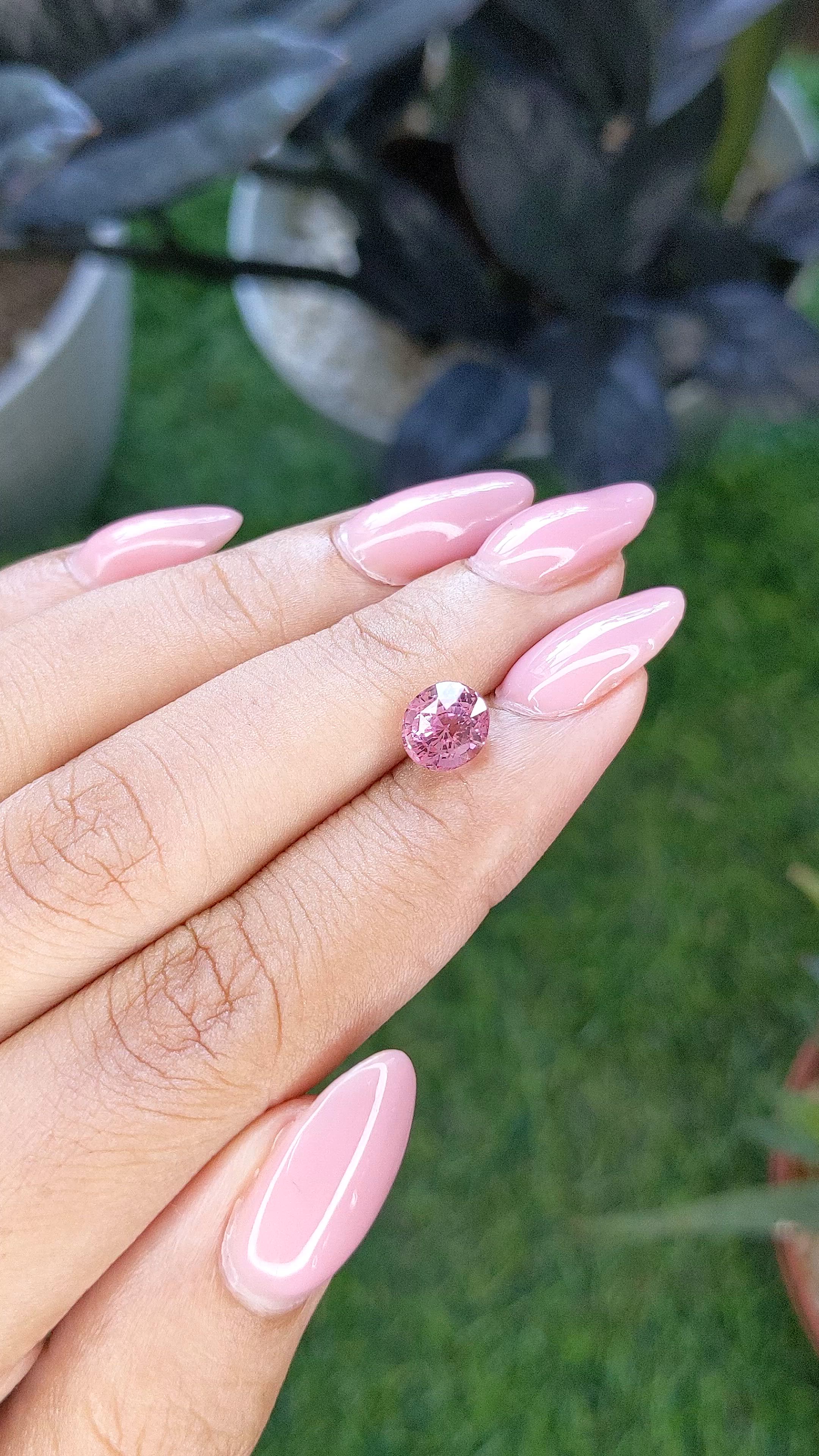 2.14 Ct. Pink Sapphire from Madagascar Size Video