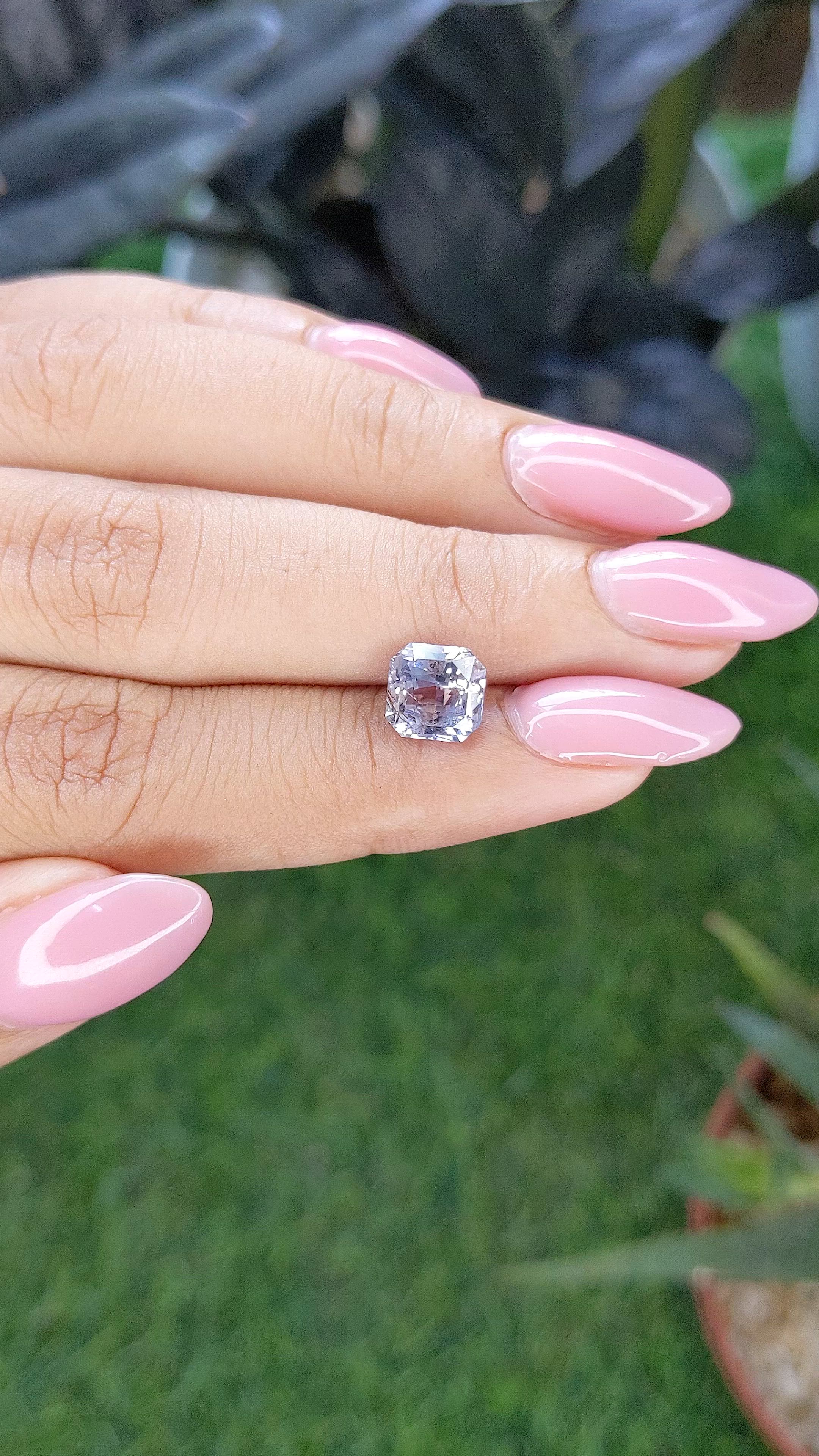 2.58 Ct. Bi Color / Parti Sapphire from Ceylon (Sri Lanka) Size Video