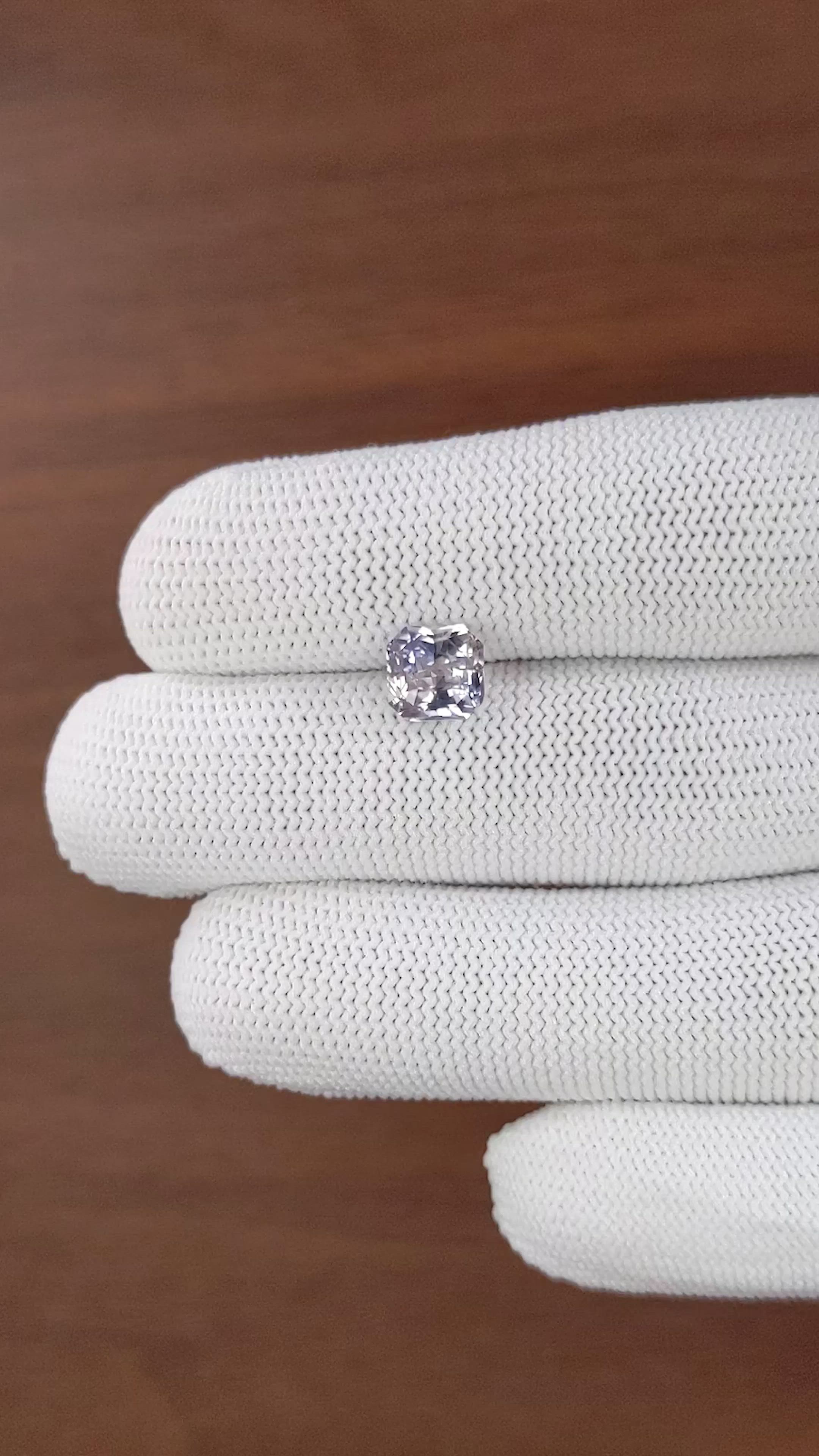 2.58 Ct. Bi Color / Parti Sapphire from Ceylon (Sri Lanka) Size Video