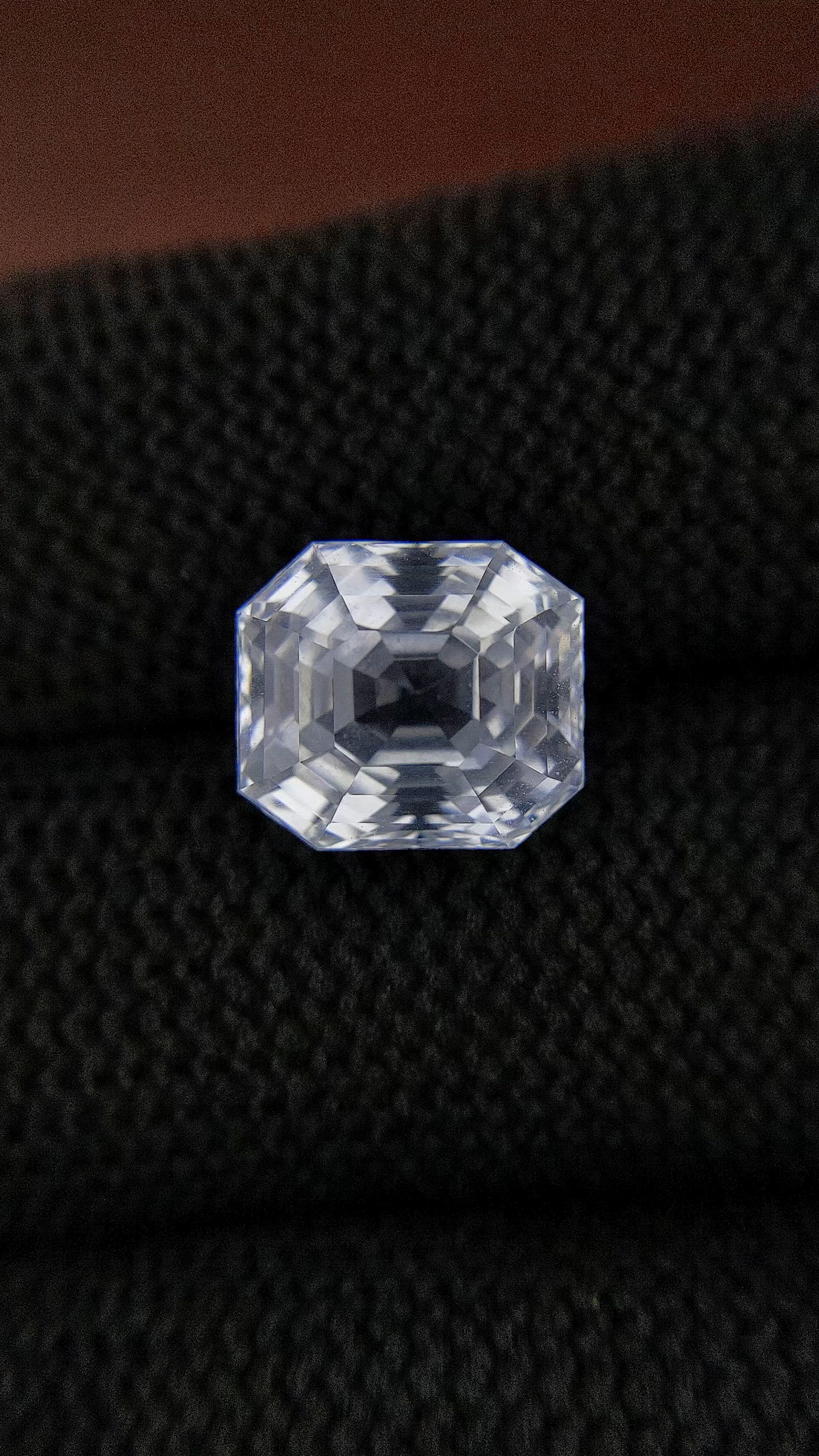 9.06 Ct. White Sapphire from Ceylon (Sri Lanka) Size Video