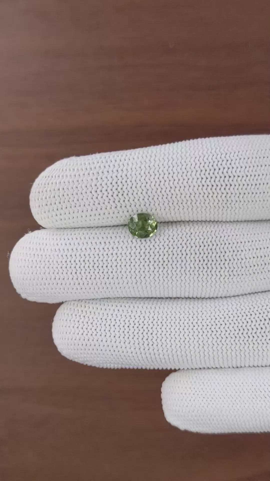 1.08 Ct. Green Sapphire from Kenya Size Video