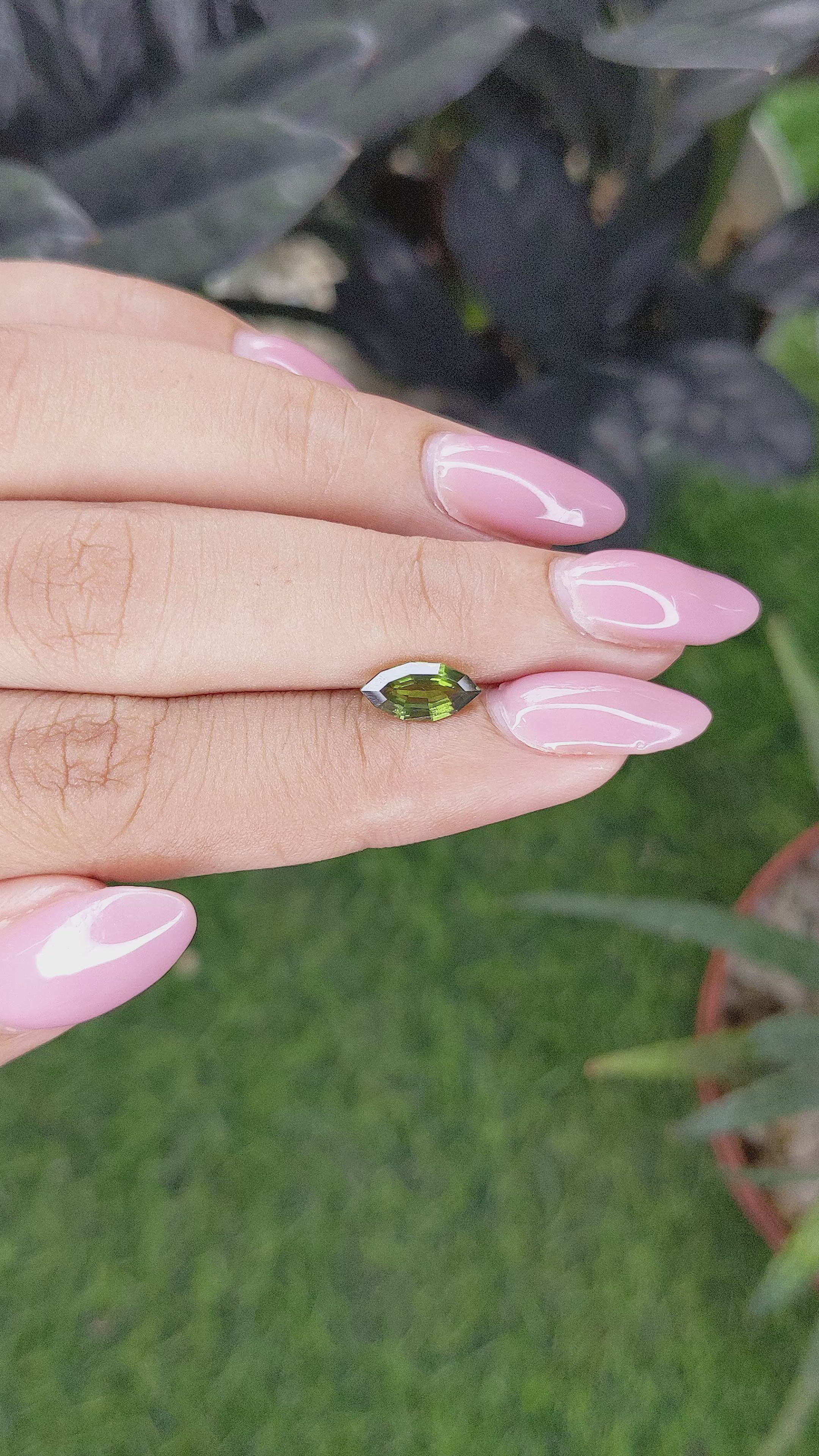 1.09 Ct. Green Sapphire from Kenya Size Video