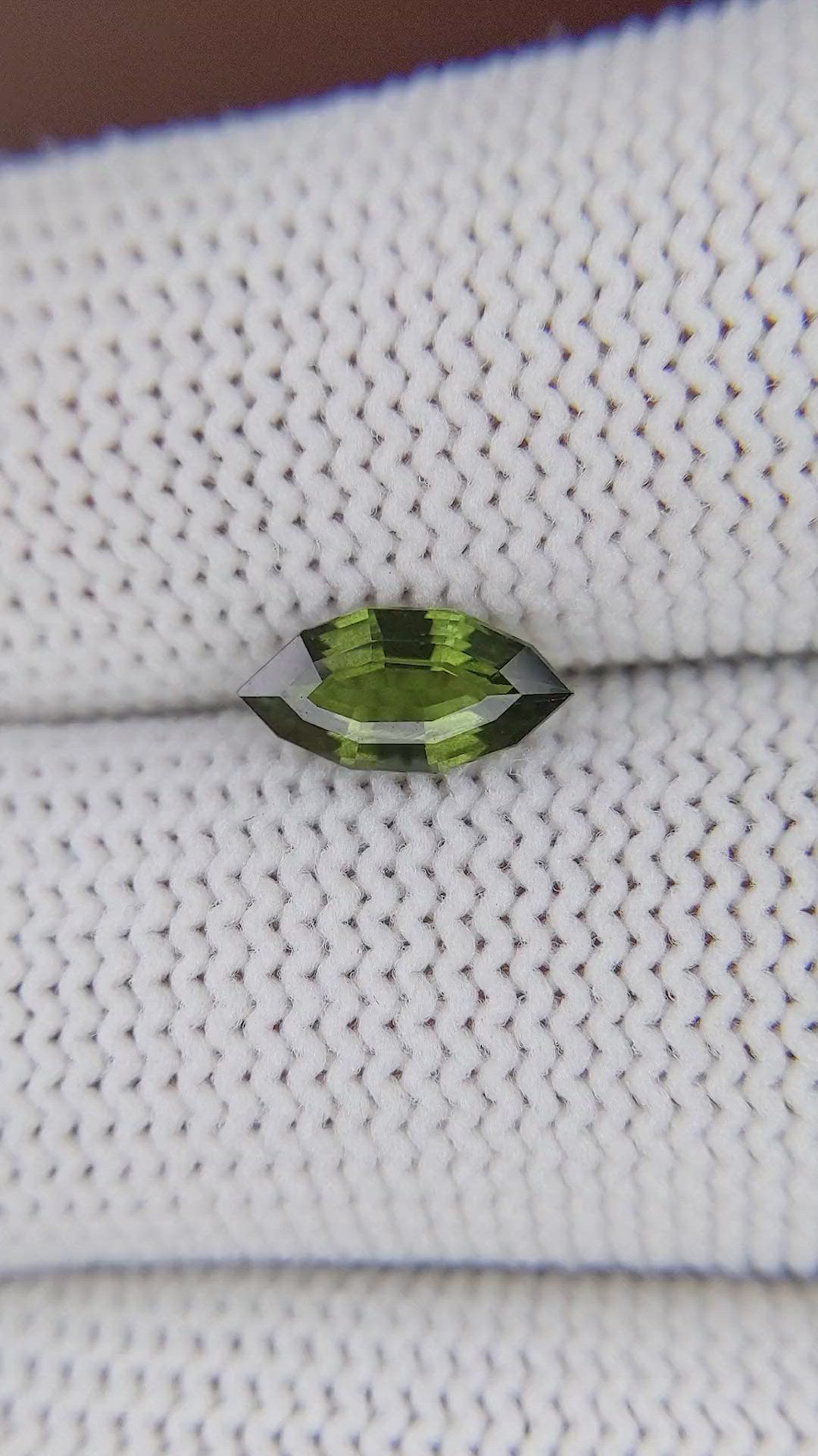 1.09 Ct. Green Sapphire from Kenya Size Video
