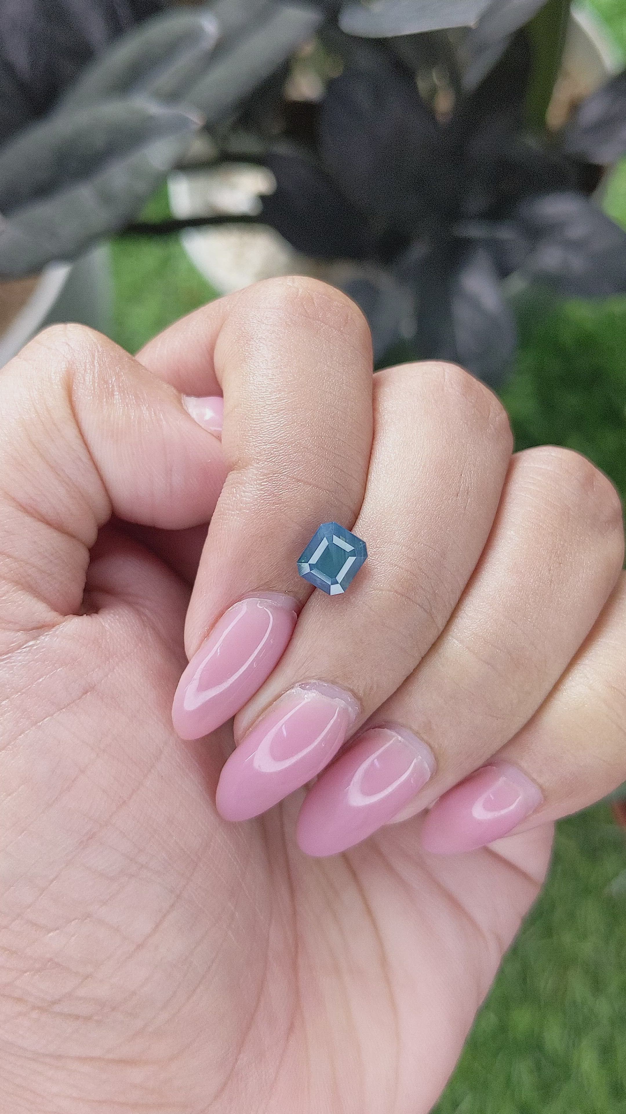 1.50 Ct. Greenish Blue Sapphire from Kenya Size Video