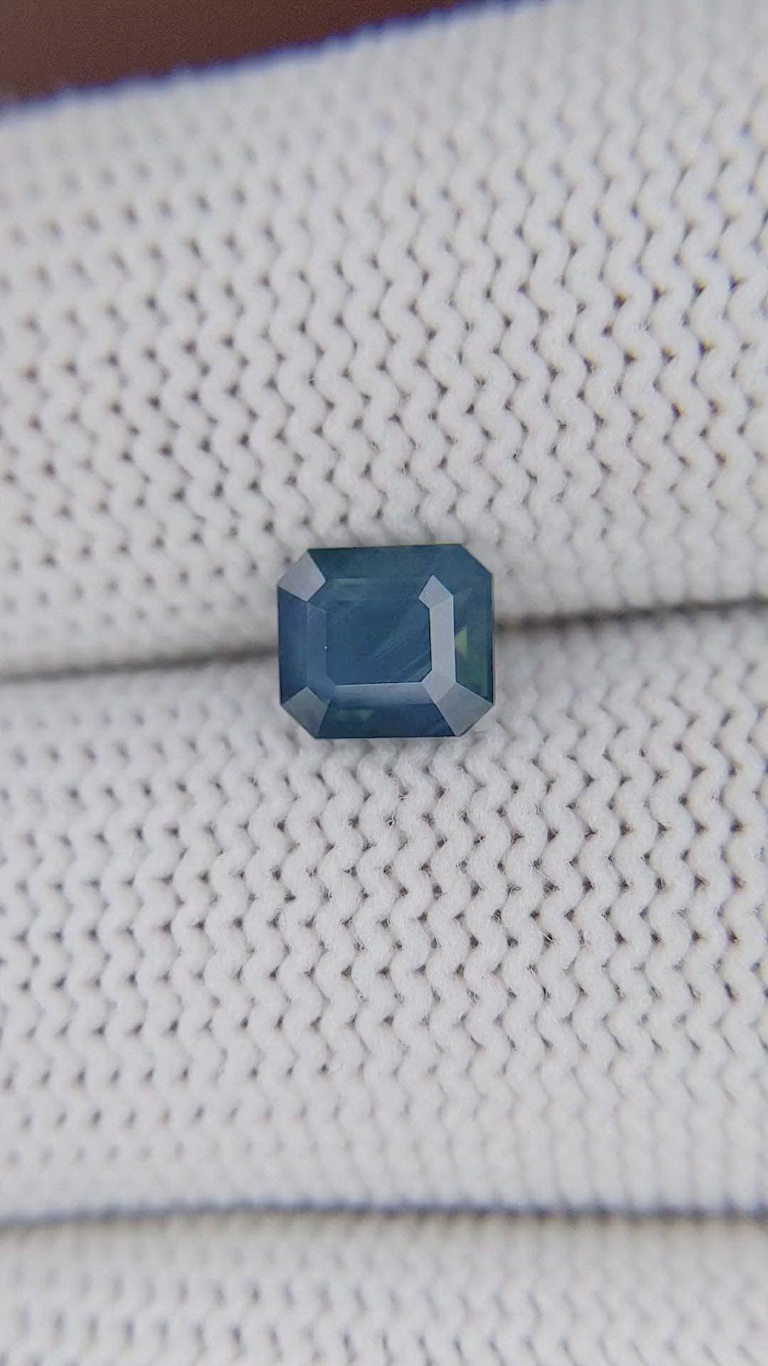 1.50 Ct. Greenish Blue Sapphire from Kenya Size Video
